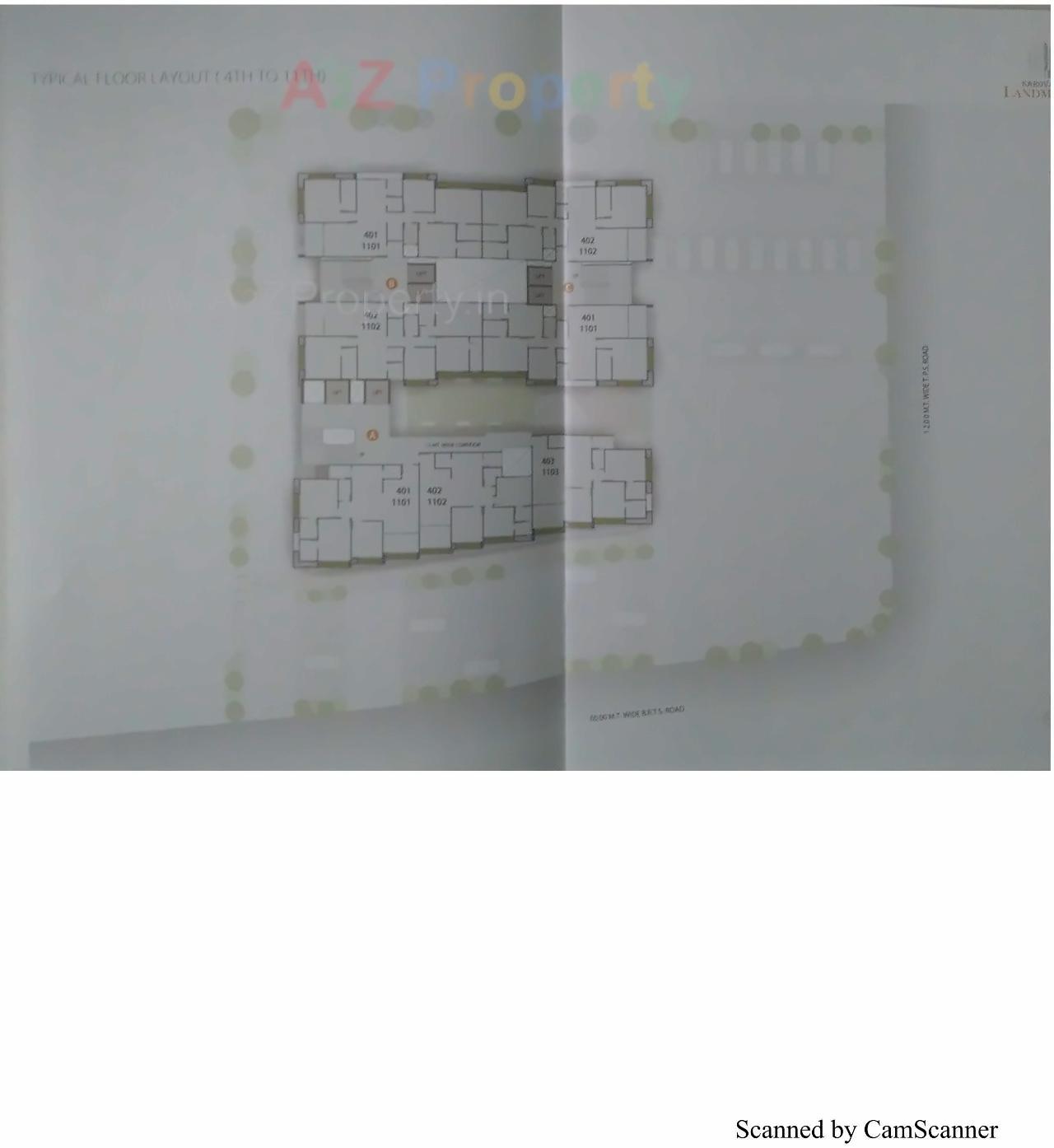 Layout of real estate project Sarovar Landmark located at Rajpur-hirpur, Ahmedabad, Gujarat