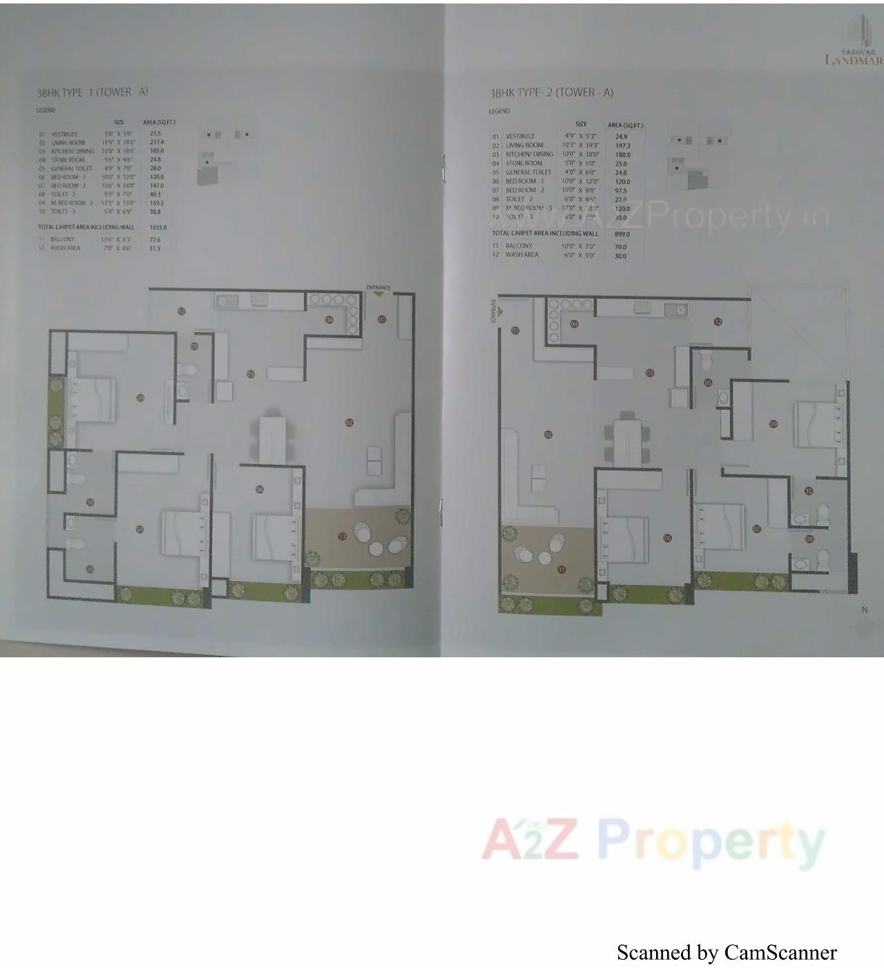 Layout of real estate project Sarovar Landmark located at Rajpur-hirpur, Ahmedabad, Gujarat
