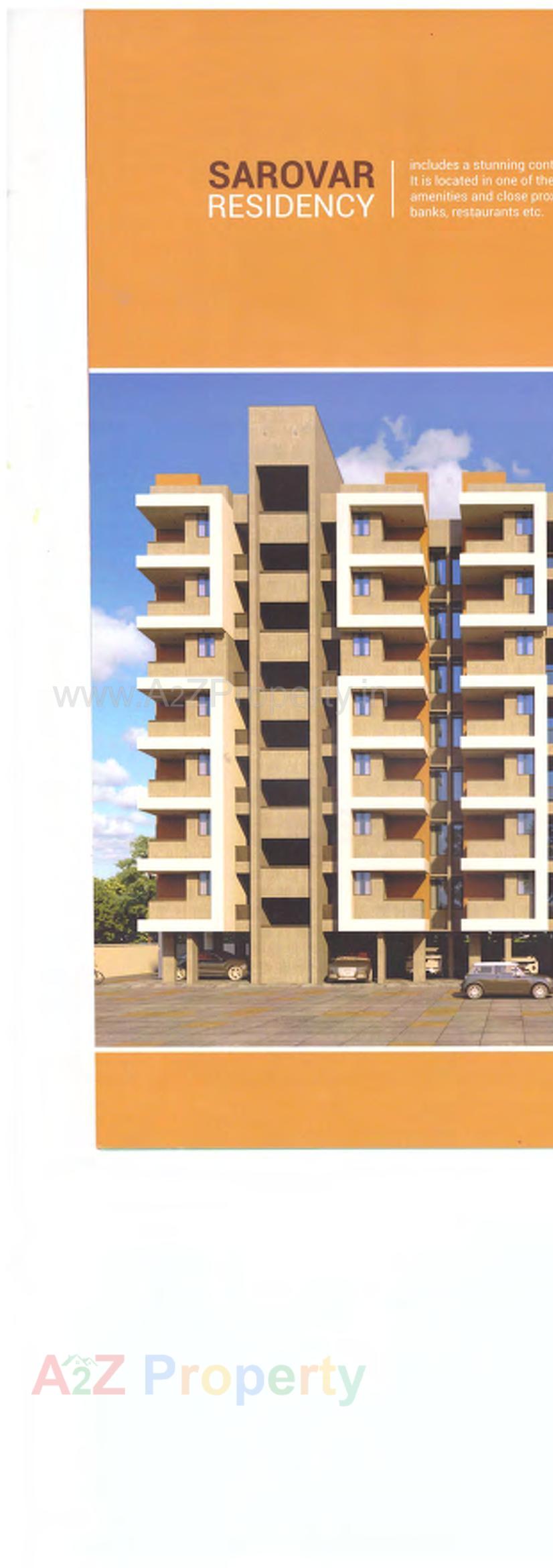 3D Elevation of real estate project Sarovar Platinum located at Rajpur--hirpur, Ahmedabad, Gujarat