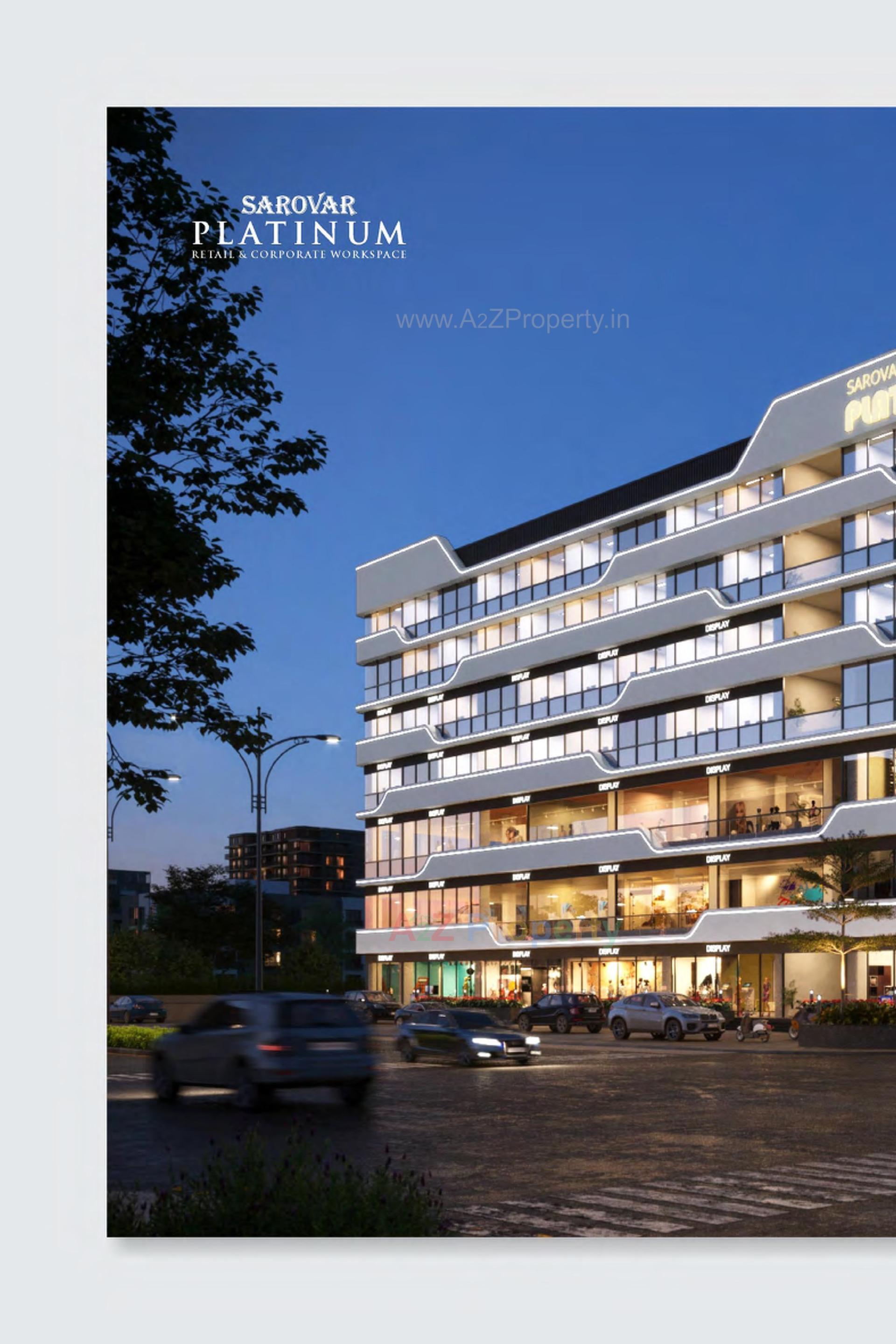 3D Elevation of real estate project Sarovar Platinum located at Rajpur--hirpur, Ahmedabad, Gujarat