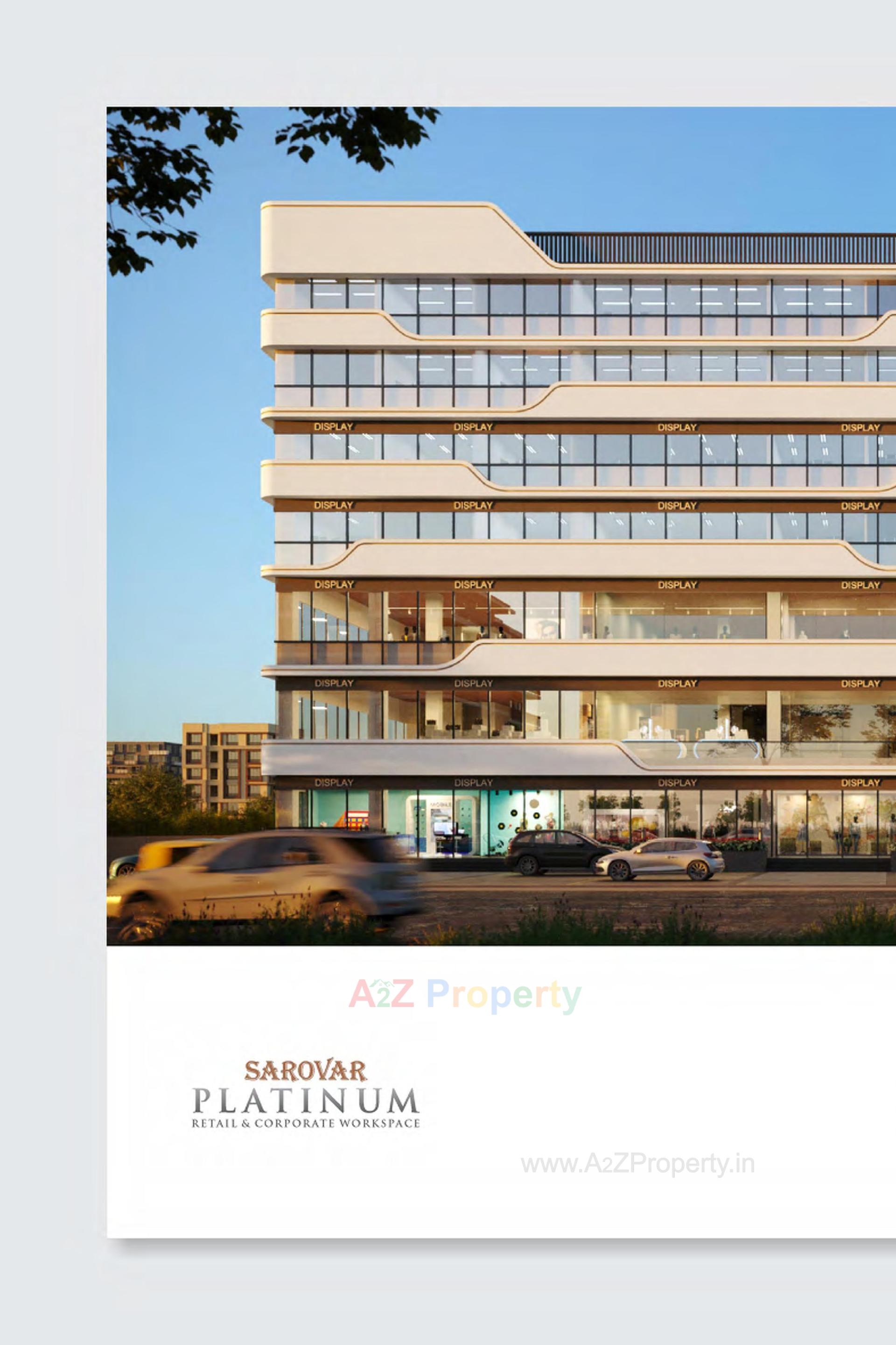 3D Elevation of real estate project Sarovar Platinum located at Rajpur--hirpur, Ahmedabad, Gujarat