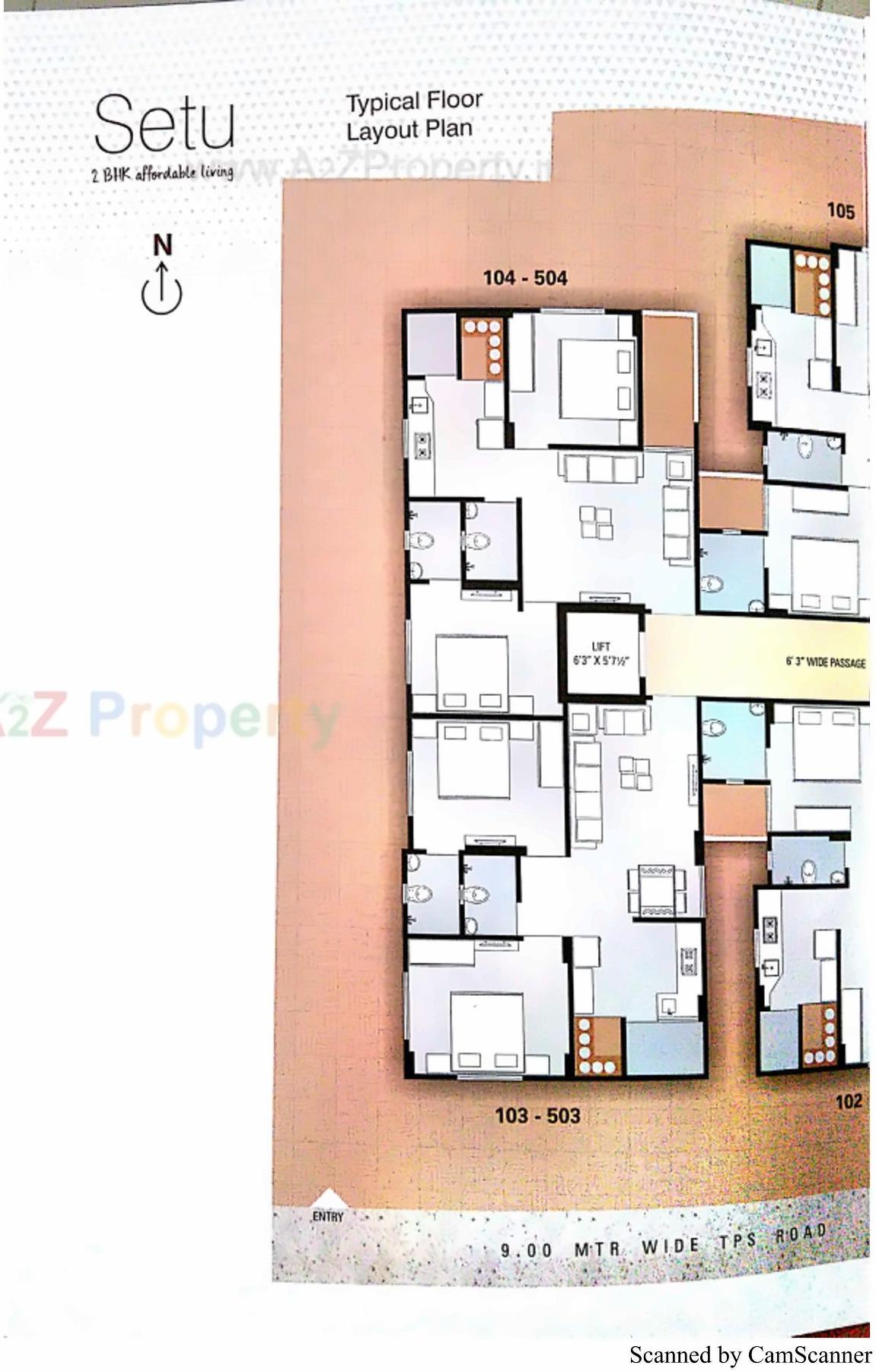 Layout of real estate project Sarovar Setu located at Manipur, Ahmedabad, Gujarat