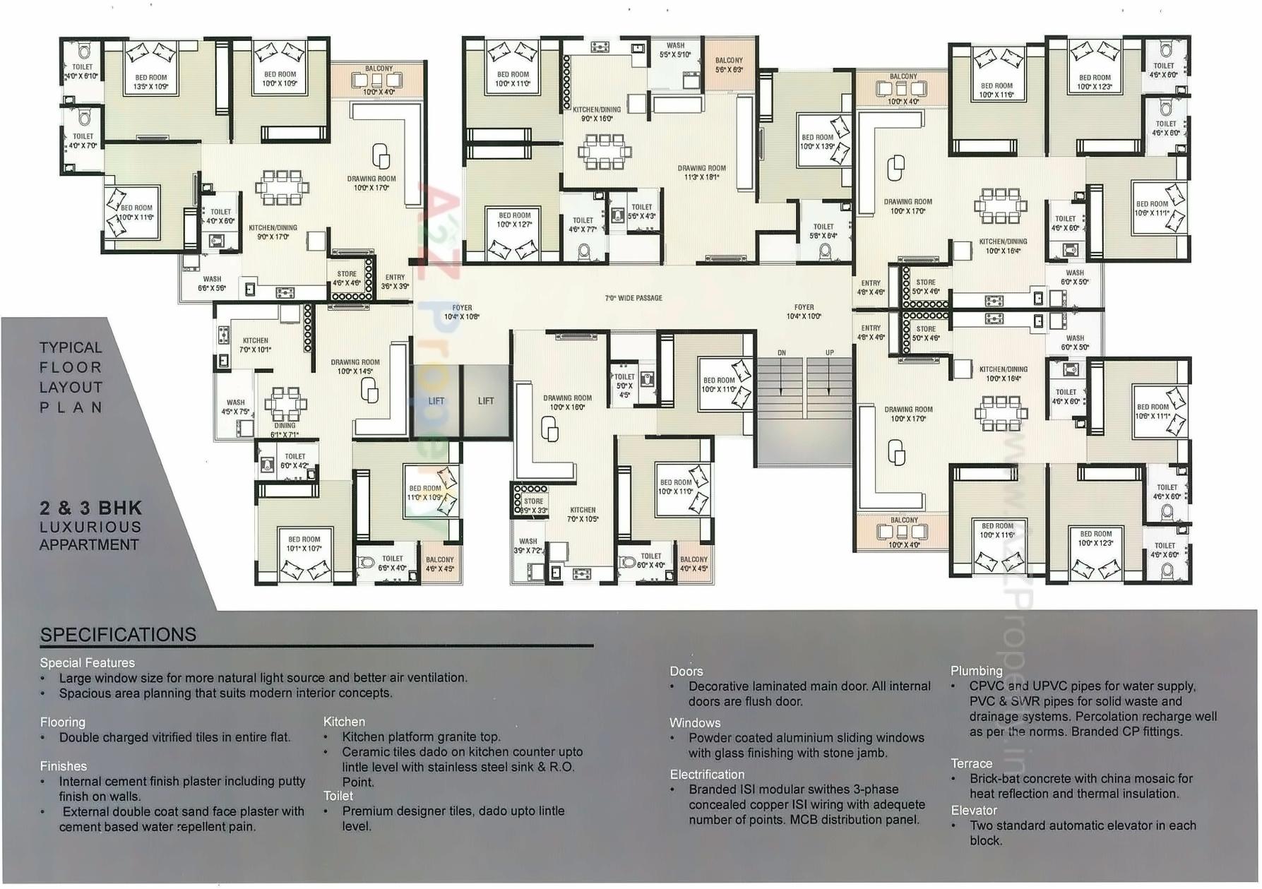 Layout of real estate project Sarthak Flora located at Nikol, Ahmedabad, Gujarat