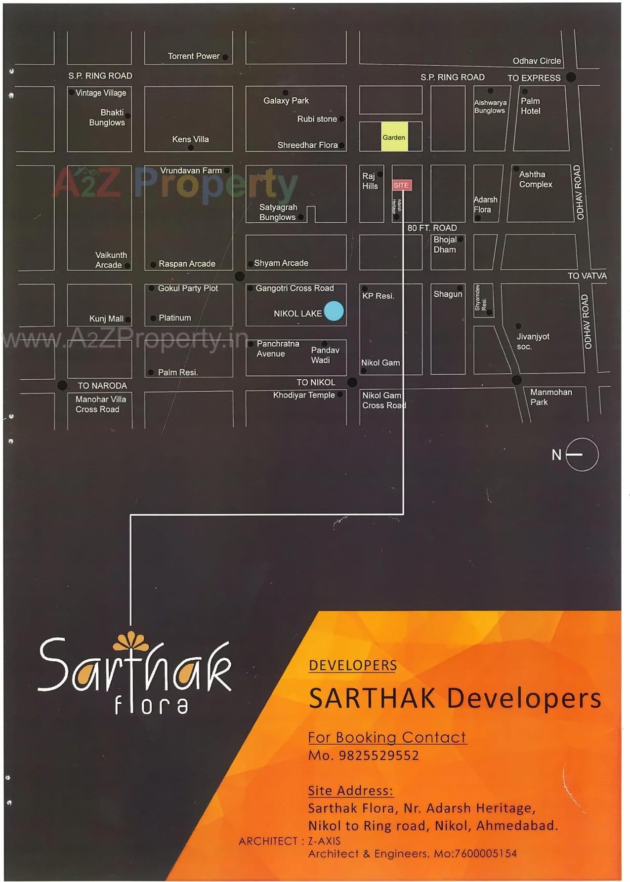  of real estate project Sarthak Flora located at Nikol, Ahmedabad, Gujarat