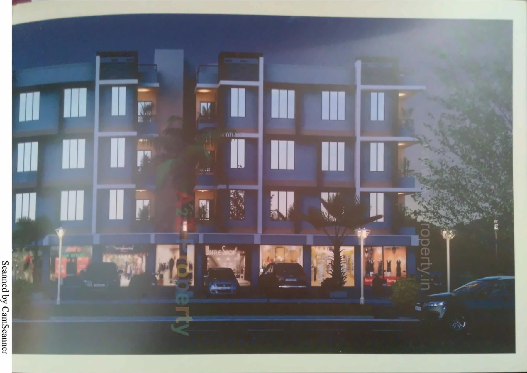 3D Elevation of real estate project Sarthak Homes located at Singrva, Ahmedabad, Gujarat