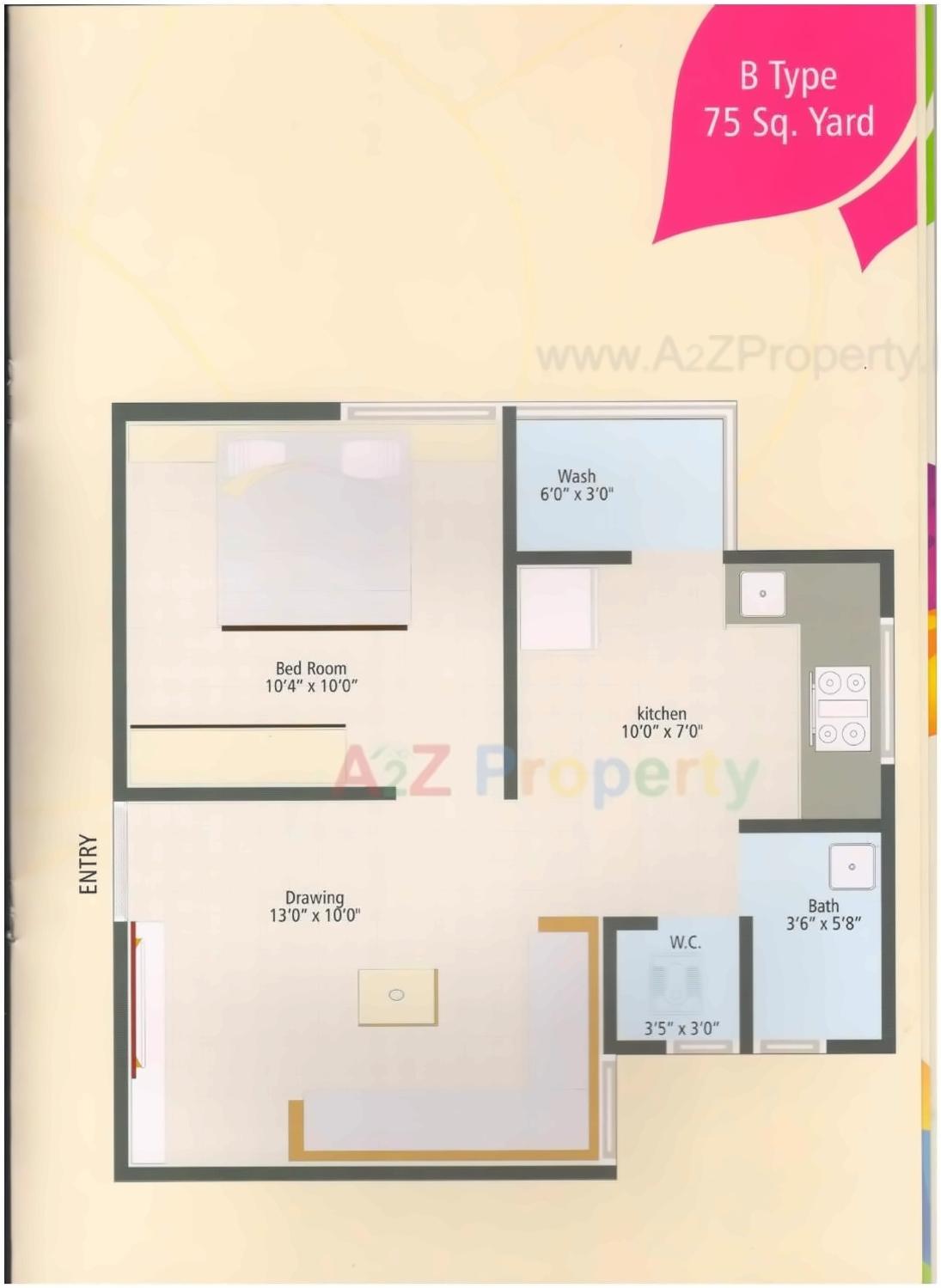 Layout of real estate project Sarthi Height located at Nikol, Ahmedabad, Gujarat