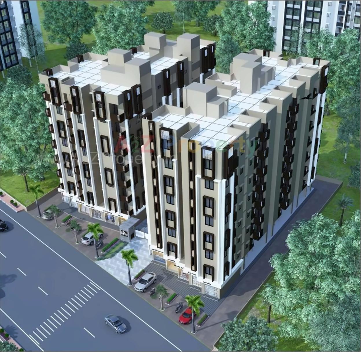 3D Elevation of real estate project Sarthi Parisar located at Ramol, Ahmedabad, Gujarat