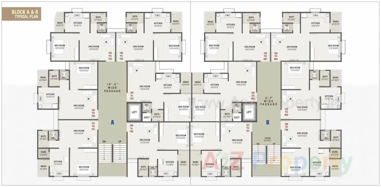 Layout of real estate project Sarthi Parisar located at Ramol, Ahmedabad, Gujarat