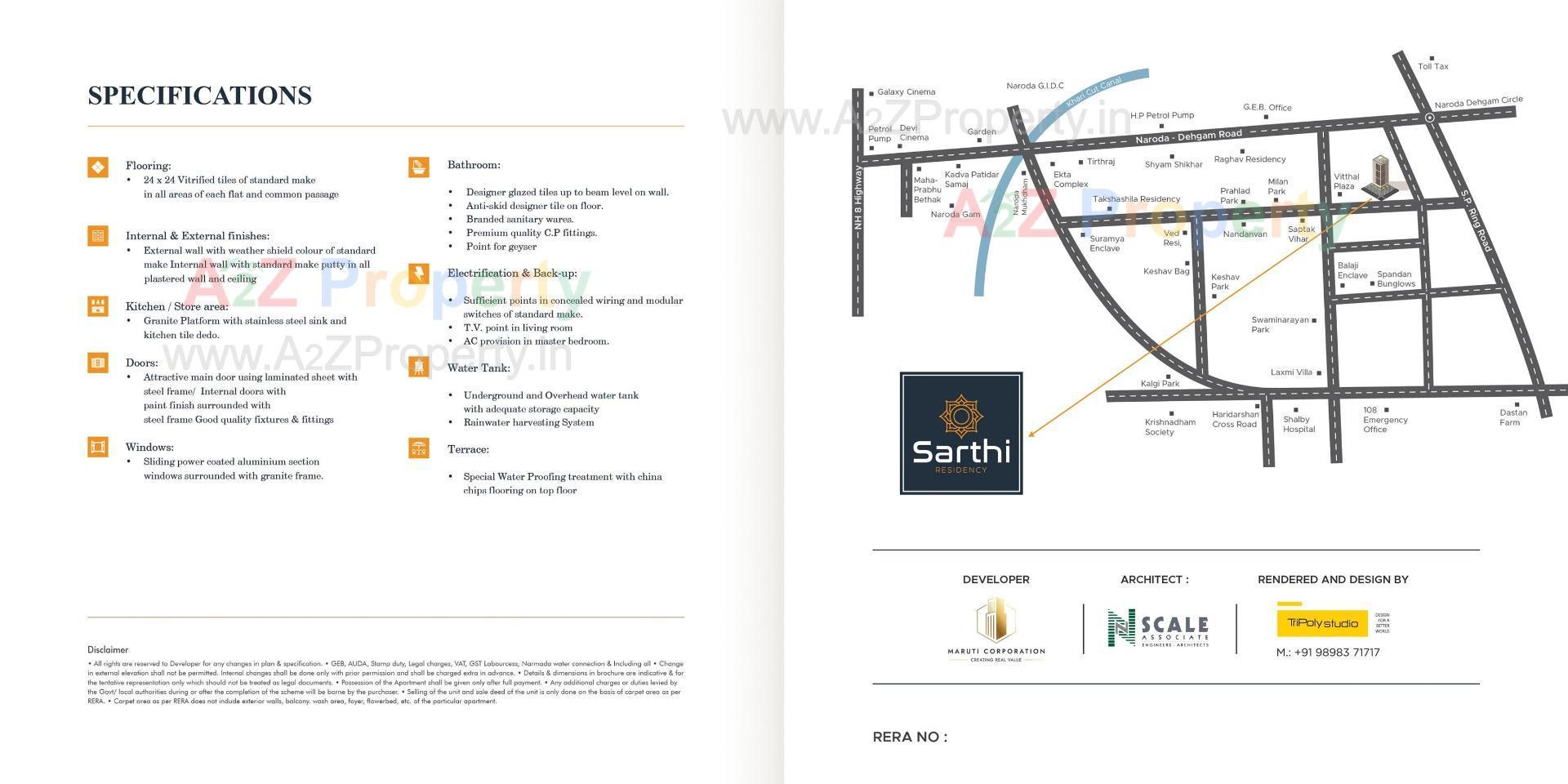  of real estate project Sarthi Residency located at Naroda, Ahmedabad, Gujarat