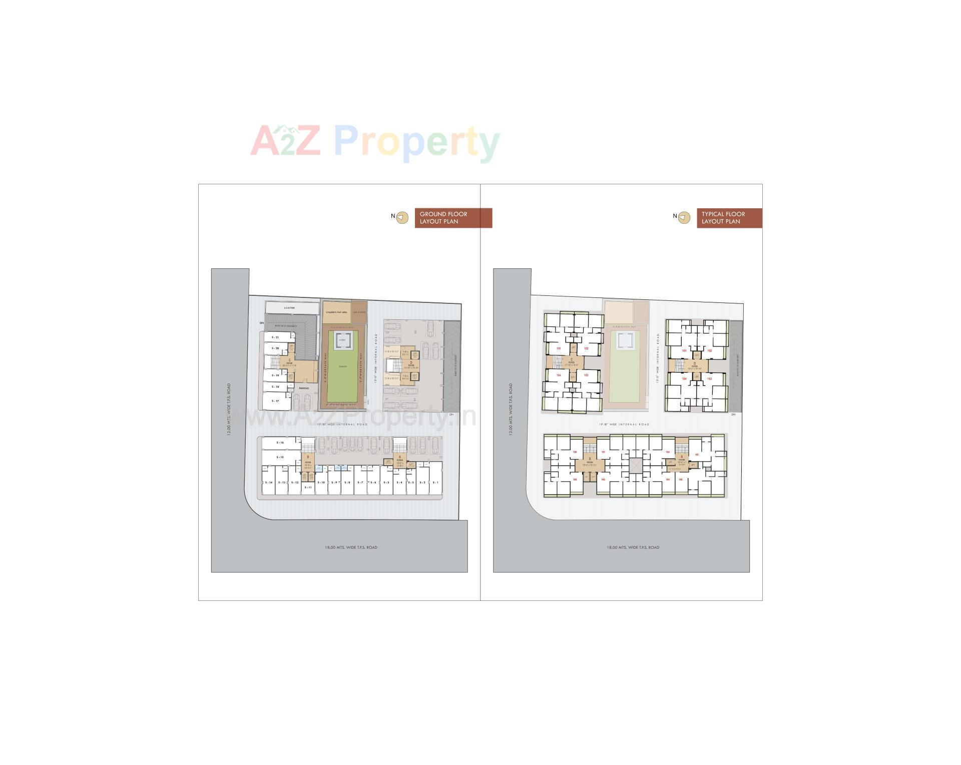 Layout of real estate project Sarva Mangalya located at Narol, Ahmedabad, Gujarat