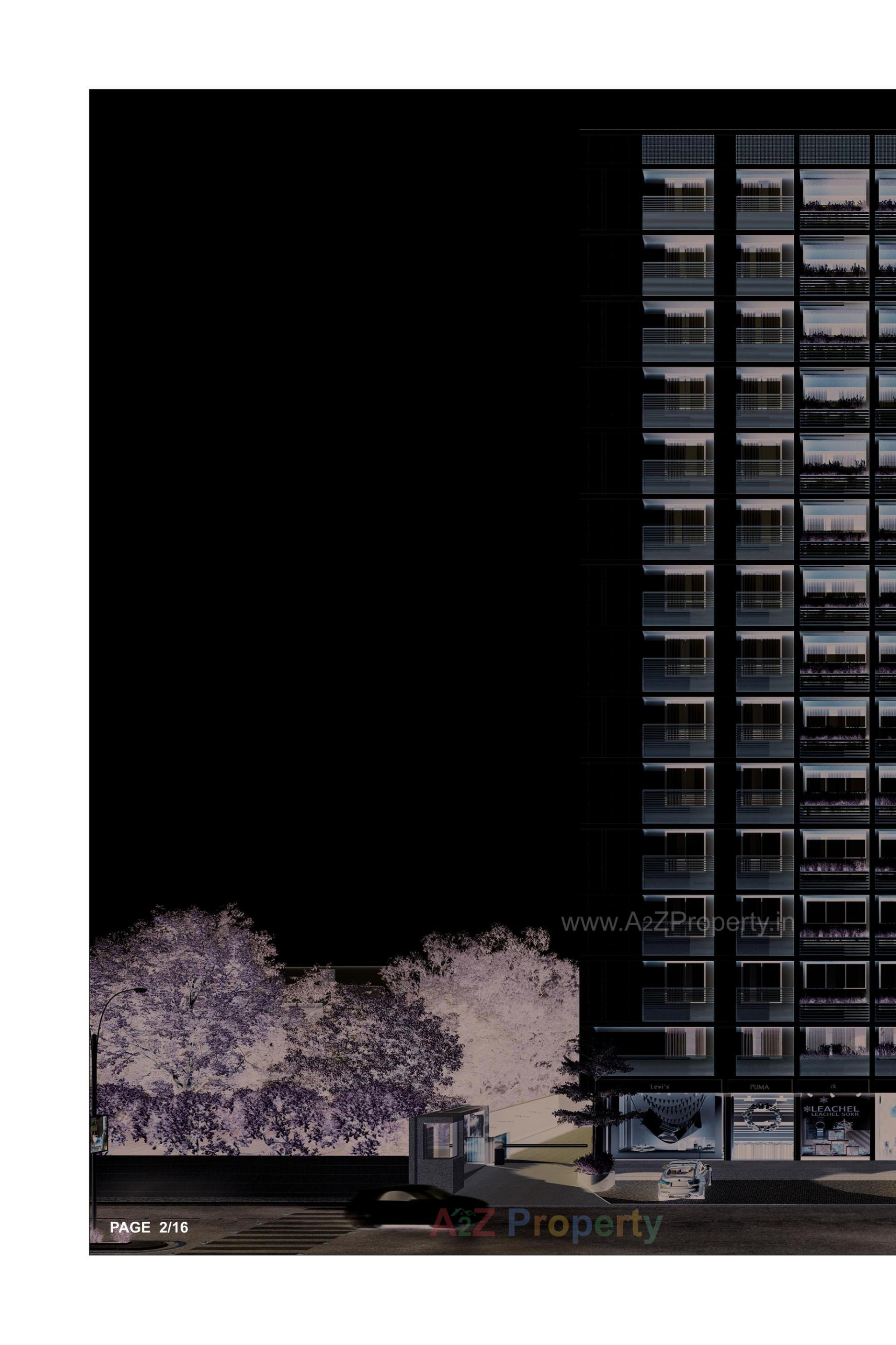 3D Elevation of real estate project Sarva One located at Khodiyar, Ahmedabad, Gujarat