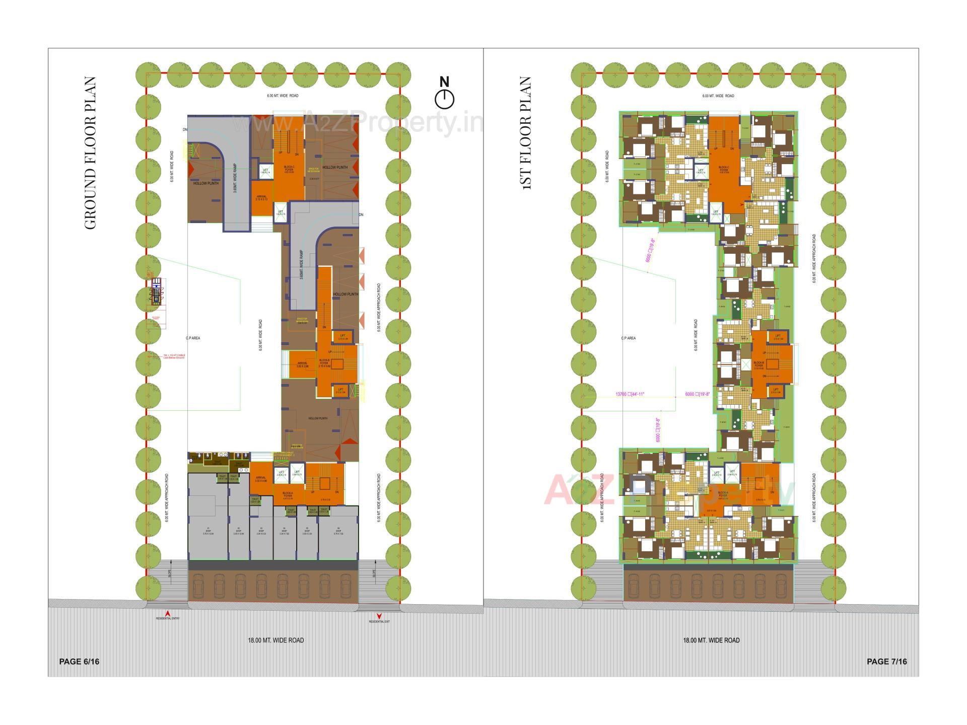 Layout of real estate project Sarva One located at Khodiyar, Ahmedabad, Gujarat