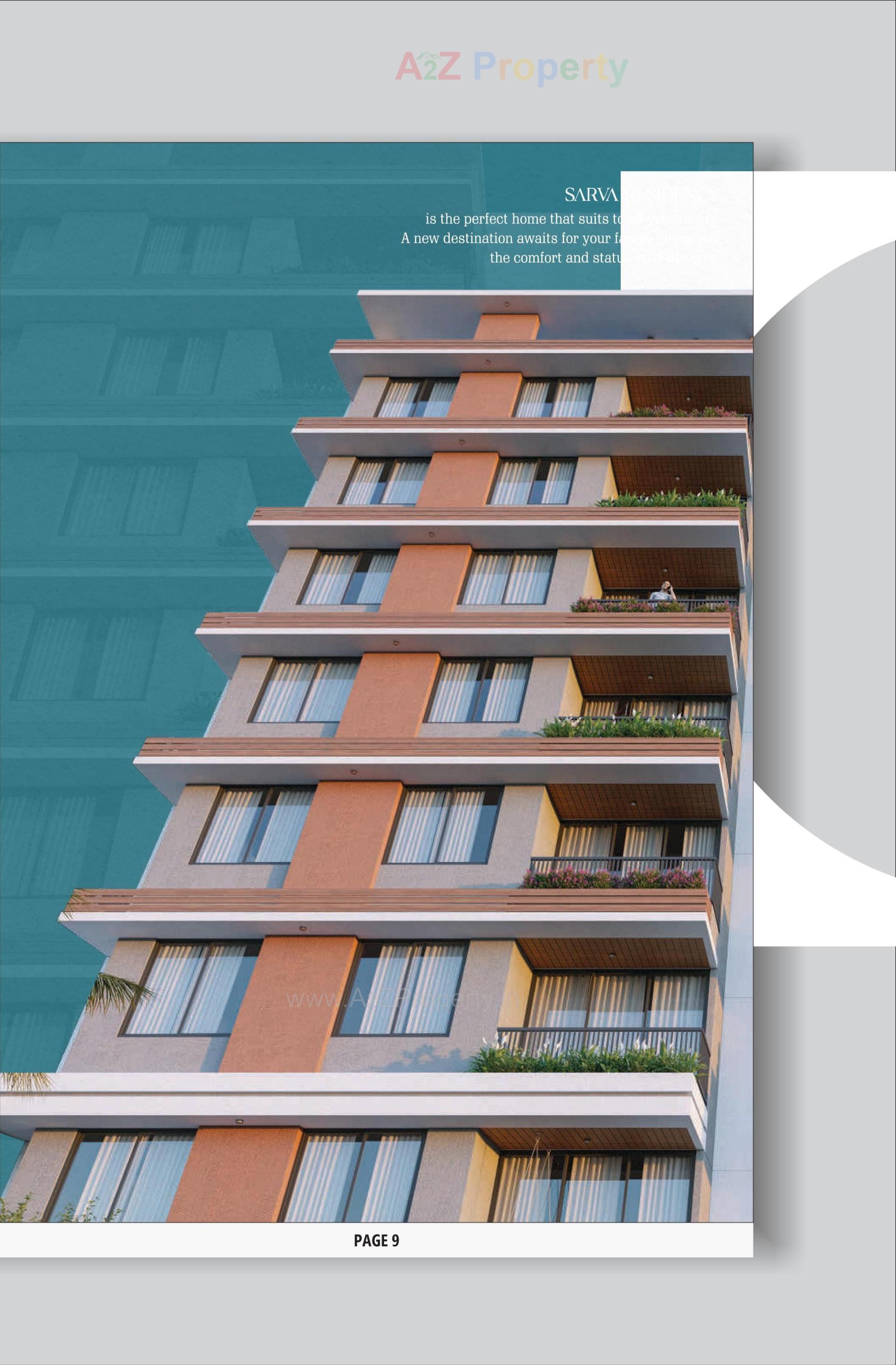 3D Elevation of real estate project Sarva Residency located at Kathwada, Ahmedabad, Gujarat