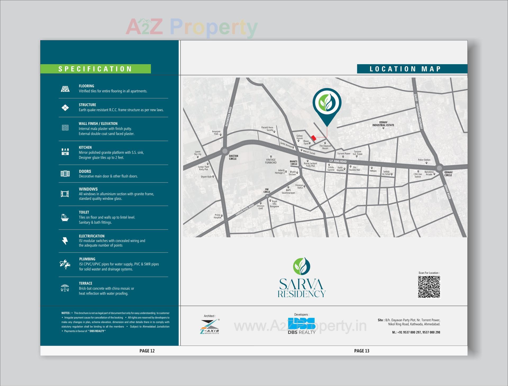  of real estate project Sarva Residency located at Kathwada, Ahmedabad, Gujarat