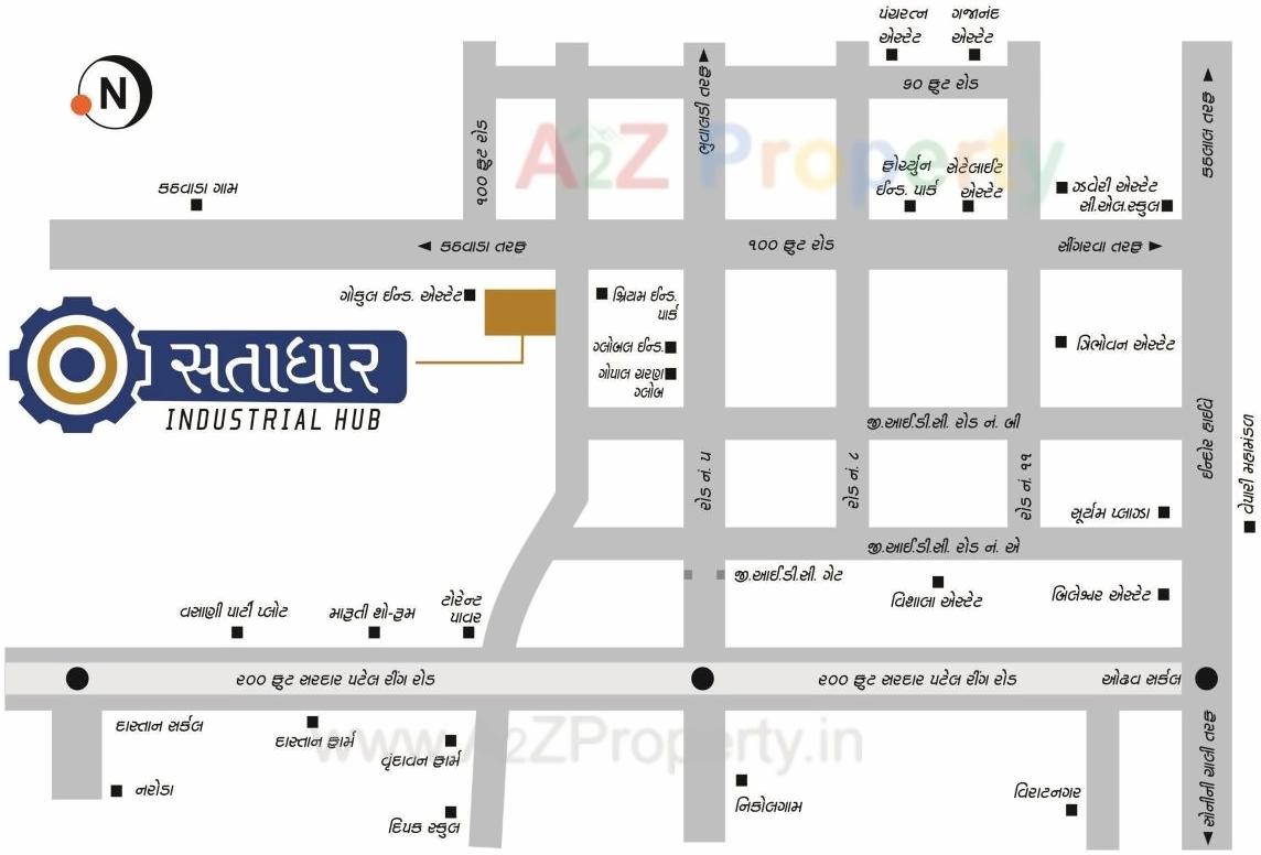  of real estate project Satadhar Industrial Hub located at Kathwada, Ahmedabad, Gujarat