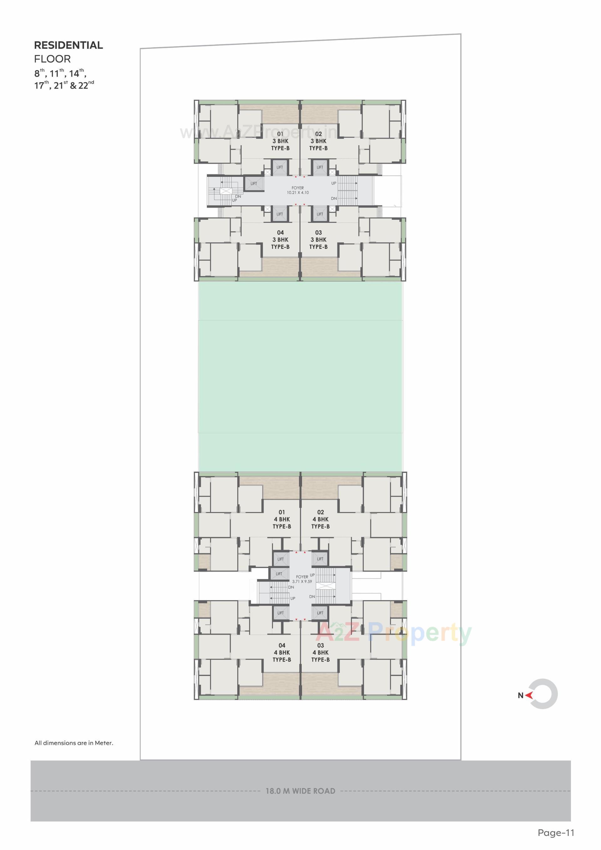 Layout of real estate project Satatya Syril Ii located at Tragad, Ahmedabad, Gujarat