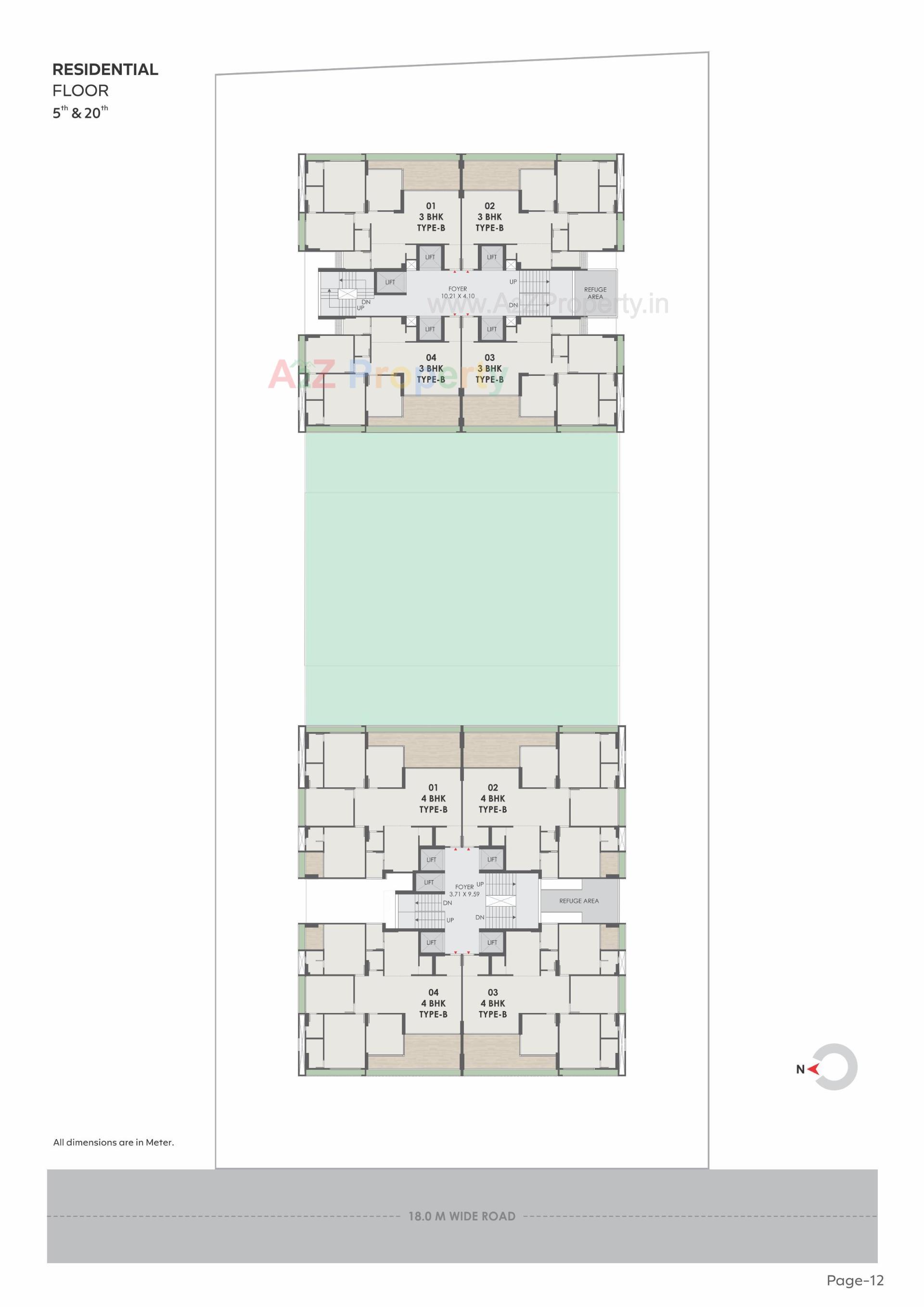 Layout of real estate project Satatya Syril Ii located at Tragad, Ahmedabad, Gujarat