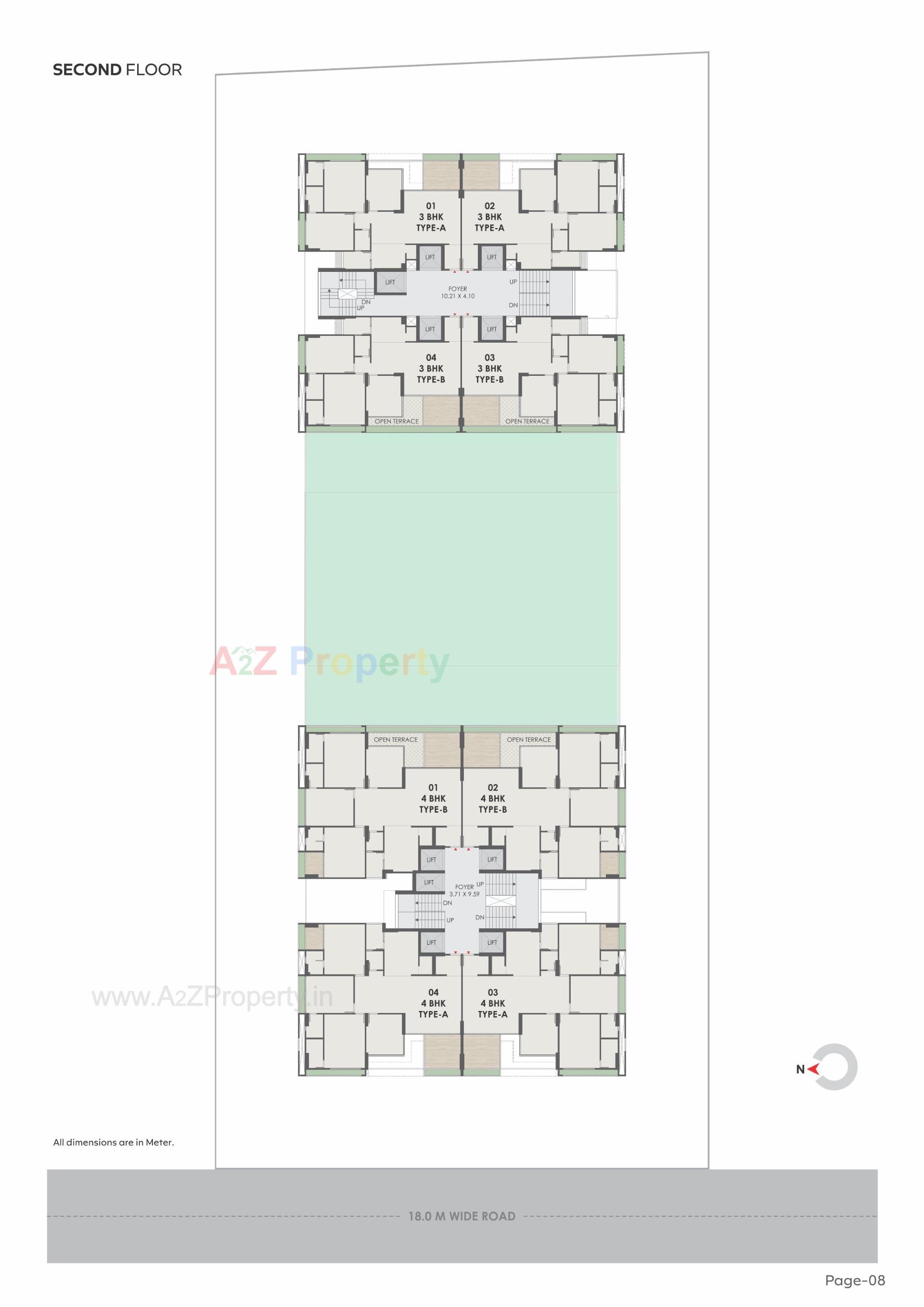 Layout of real estate project Satatya Syril Ii located at Tragad, Ahmedabad, Gujarat