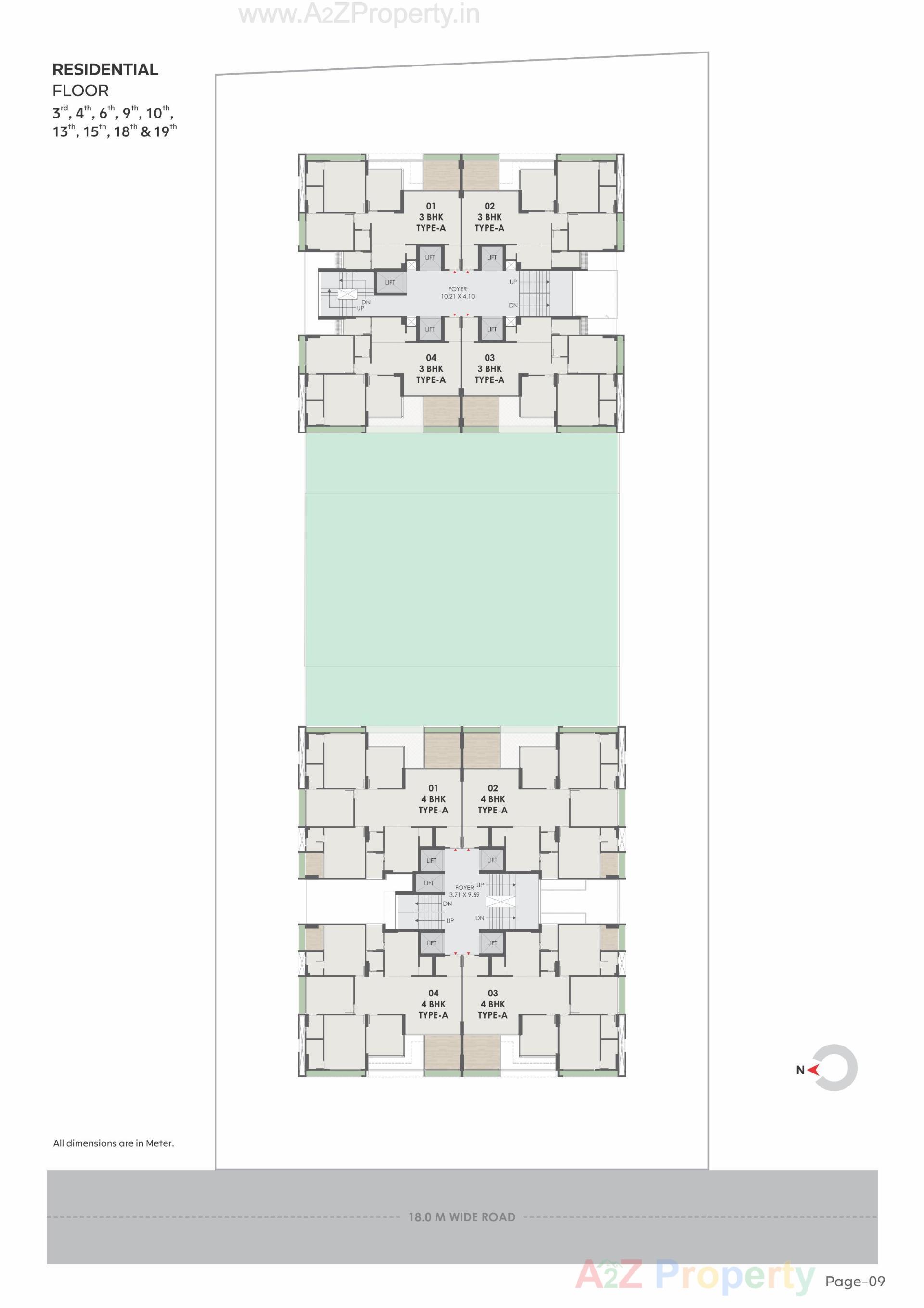Layout of real estate project Satatya Syril Ii located at Tragad, Ahmedabad, Gujarat
