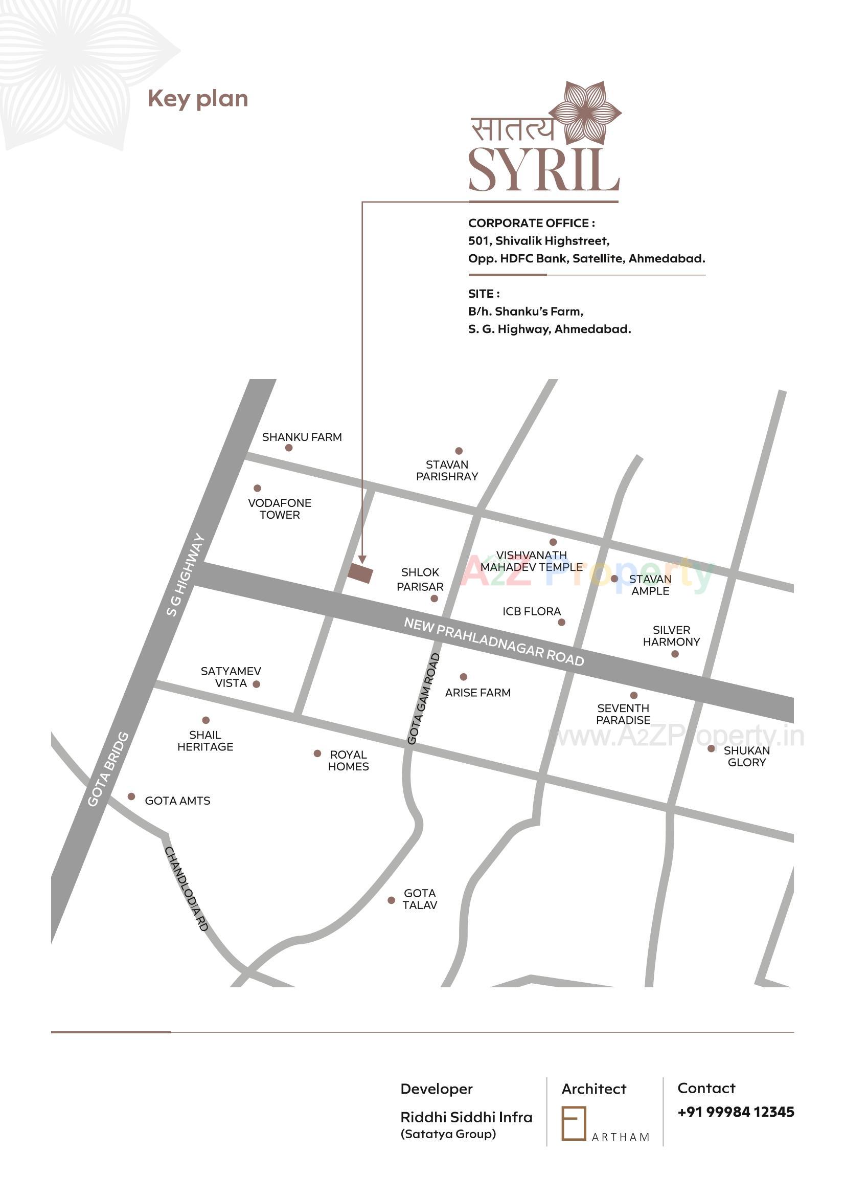  of real estate project Satatya Syril located at Gota, Ahmedabad, Gujarat