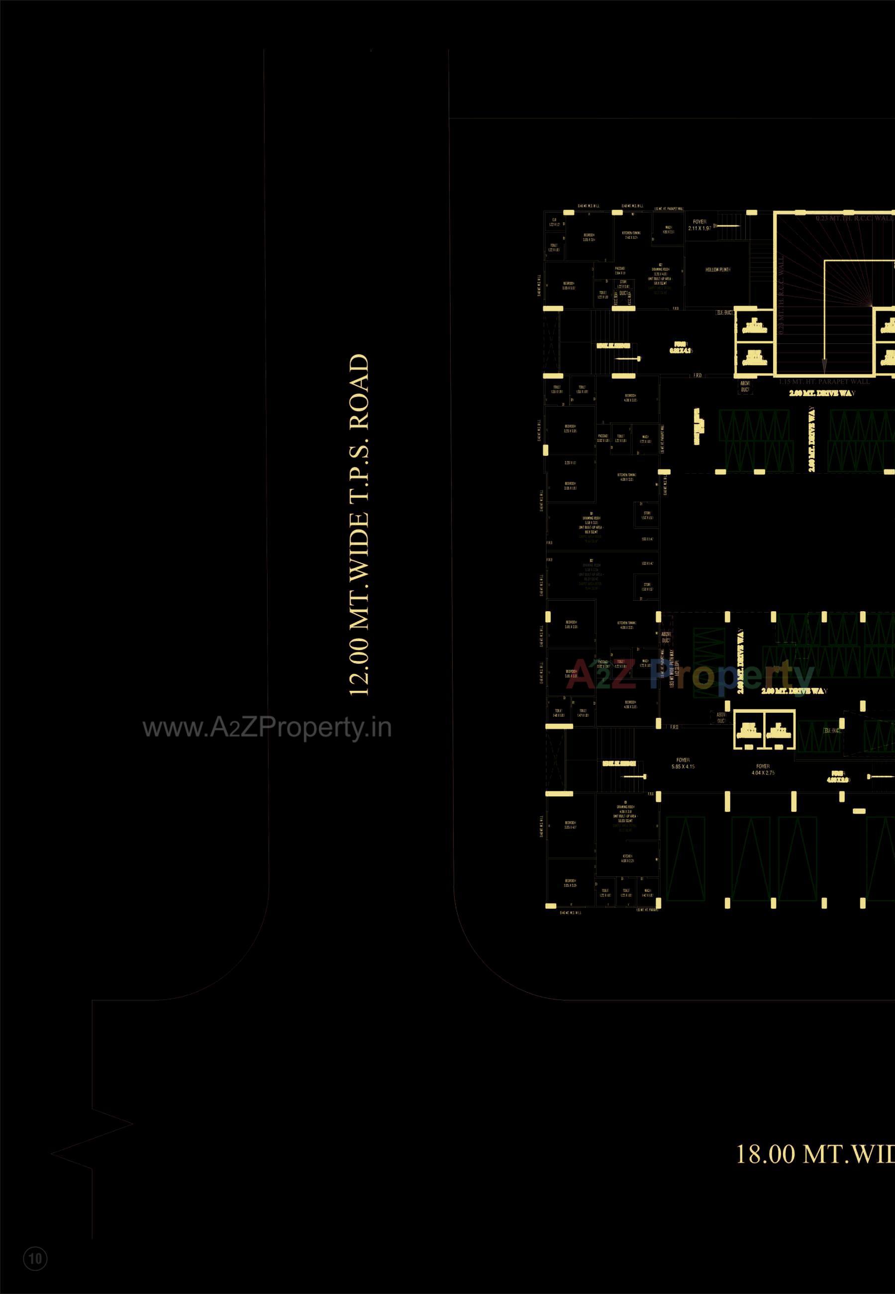 Layout of real estate project Satkar Green located at Muthiya, Ahmedabad, Gujarat