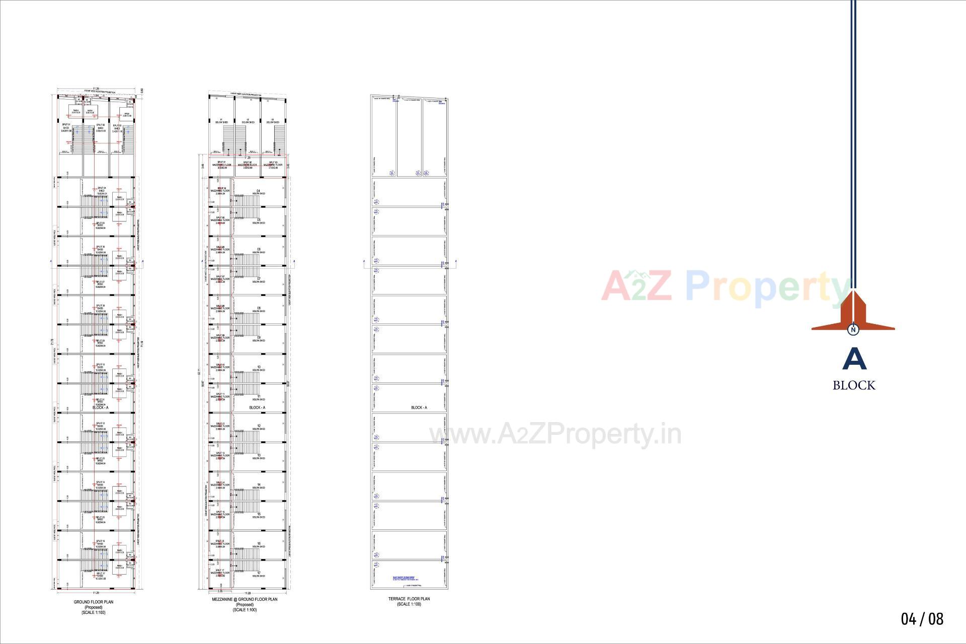 Layout of real estate project Satkar Industrial Park located at Kathwada, Ahmedabad, Gujarat