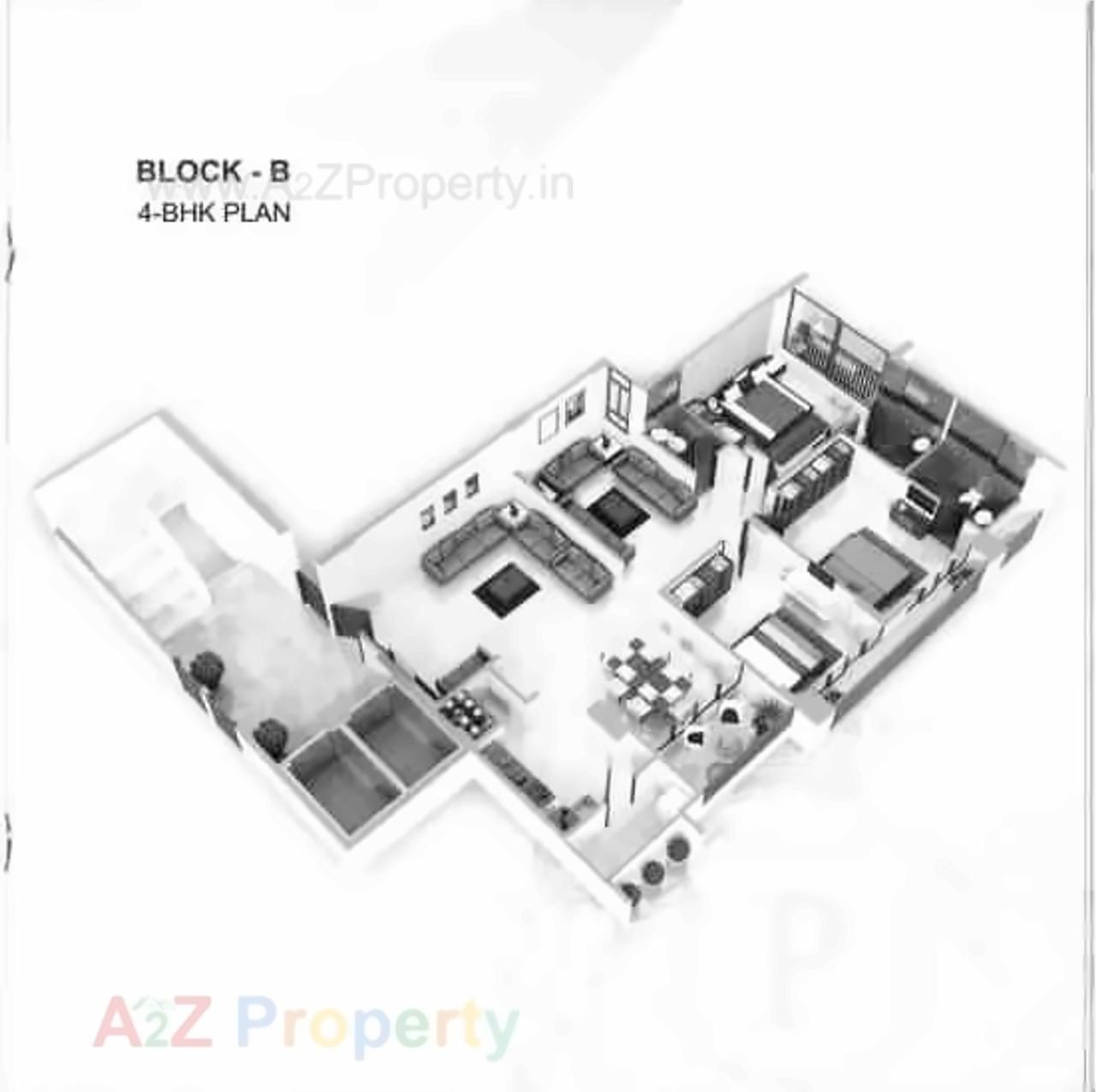 Layout of real estate project Satkar Primeum located at Naroda, Ahmedabad, Gujarat