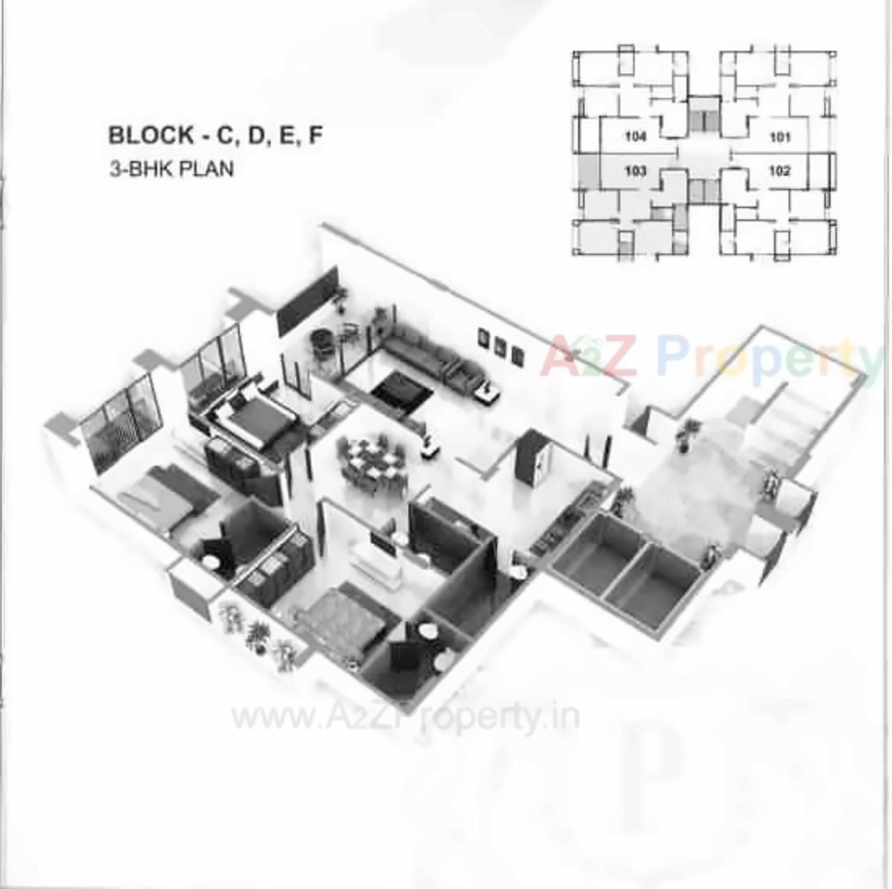 Layout of real estate project Satkar Primeum located at Naroda, Ahmedabad, Gujarat