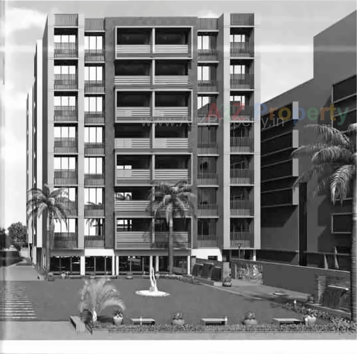 3D Elevation of real estate project Satkar Primeum located at Naroda, Ahmedabad, Gujarat