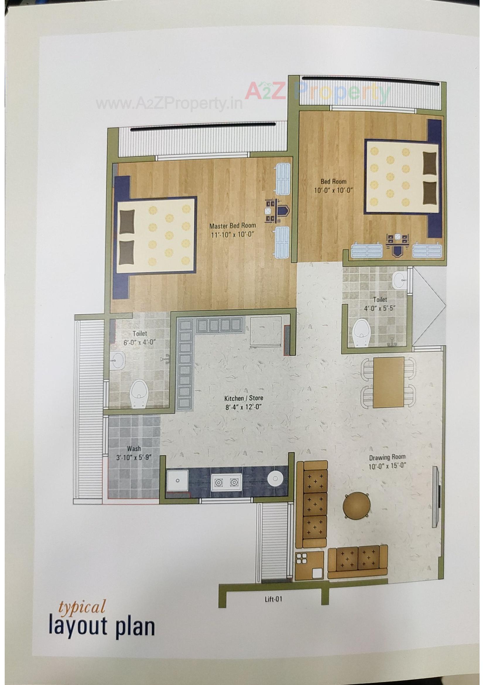 Layout of real estate project Satsang Flora located at Ahmedabad, Ahmedabad, Gujarat