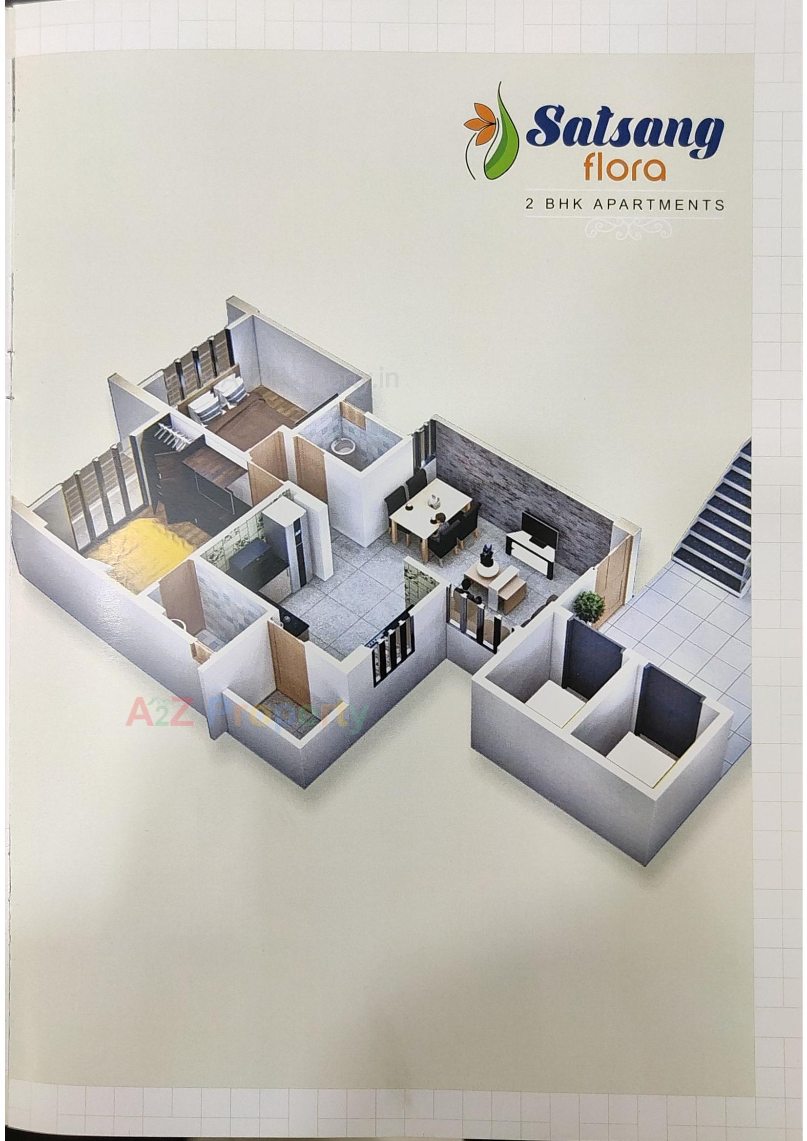 Layout of real estate project Satsang Flora located at Ahmedabad, Ahmedabad, Gujarat
