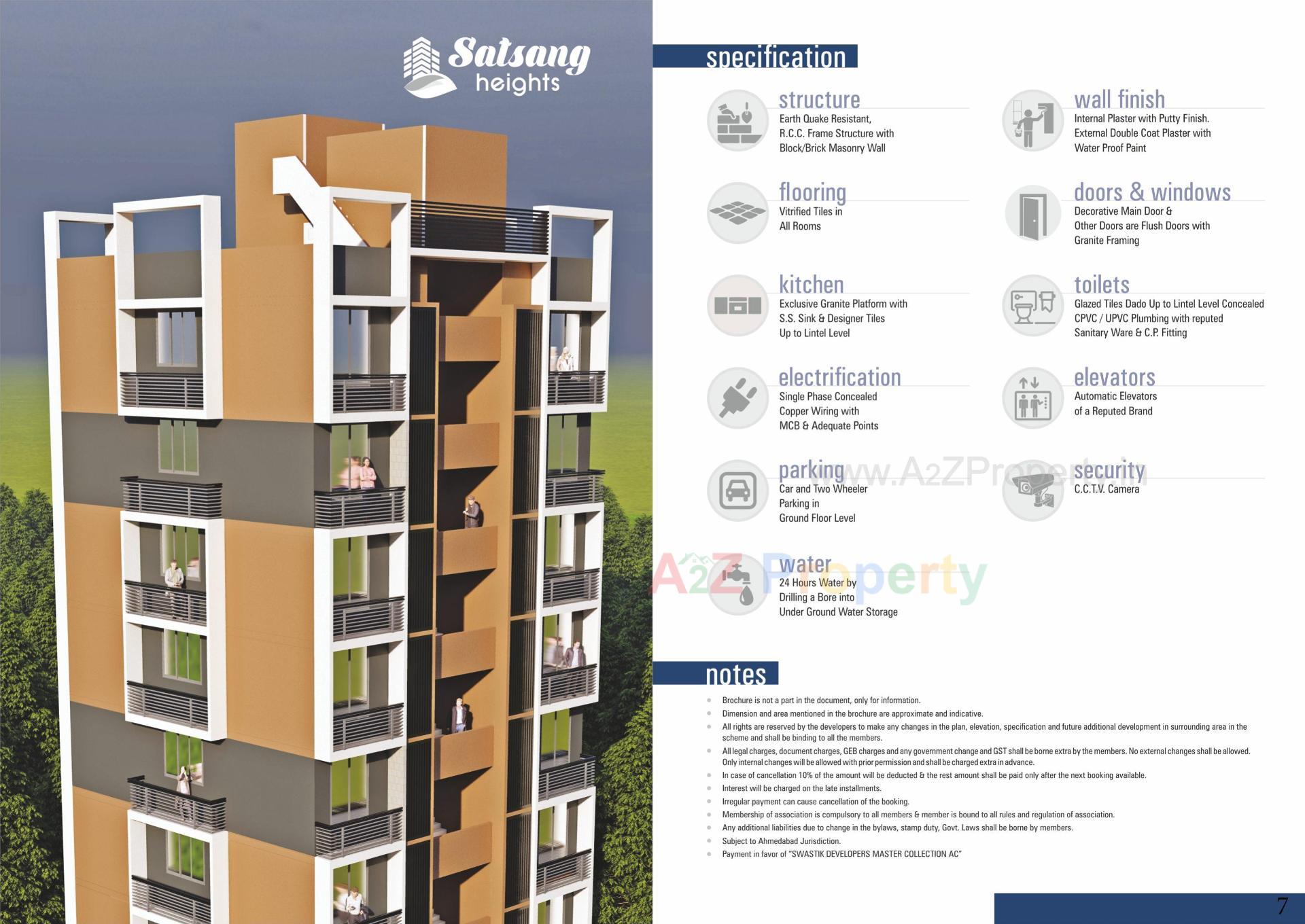  of real estate project Satsang Heights located at Ghuma, Ahmedabad, Gujarat