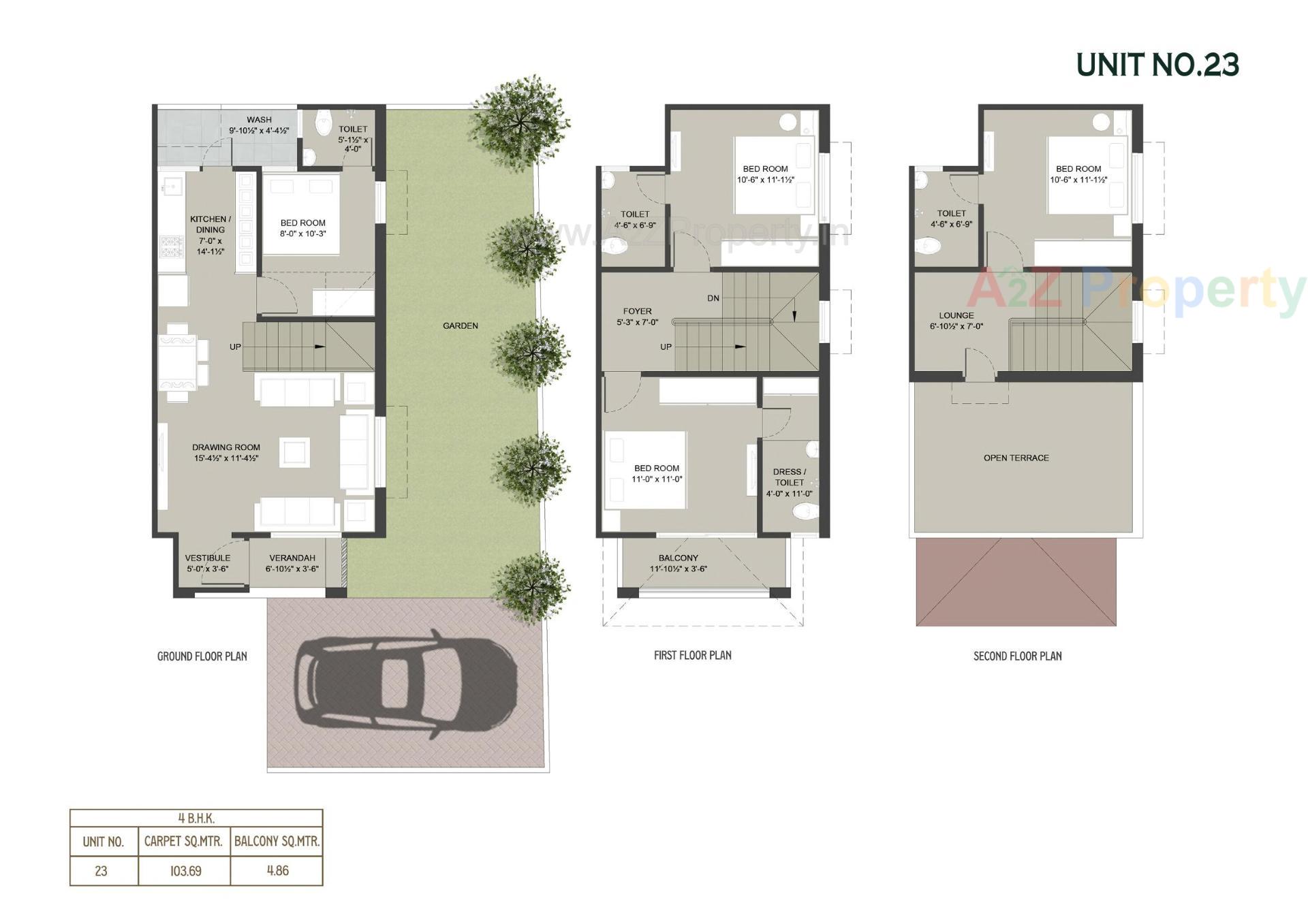 Layout of real estate project Sattva Villa located at Laxmipura, Ahmedabad, Gujarat