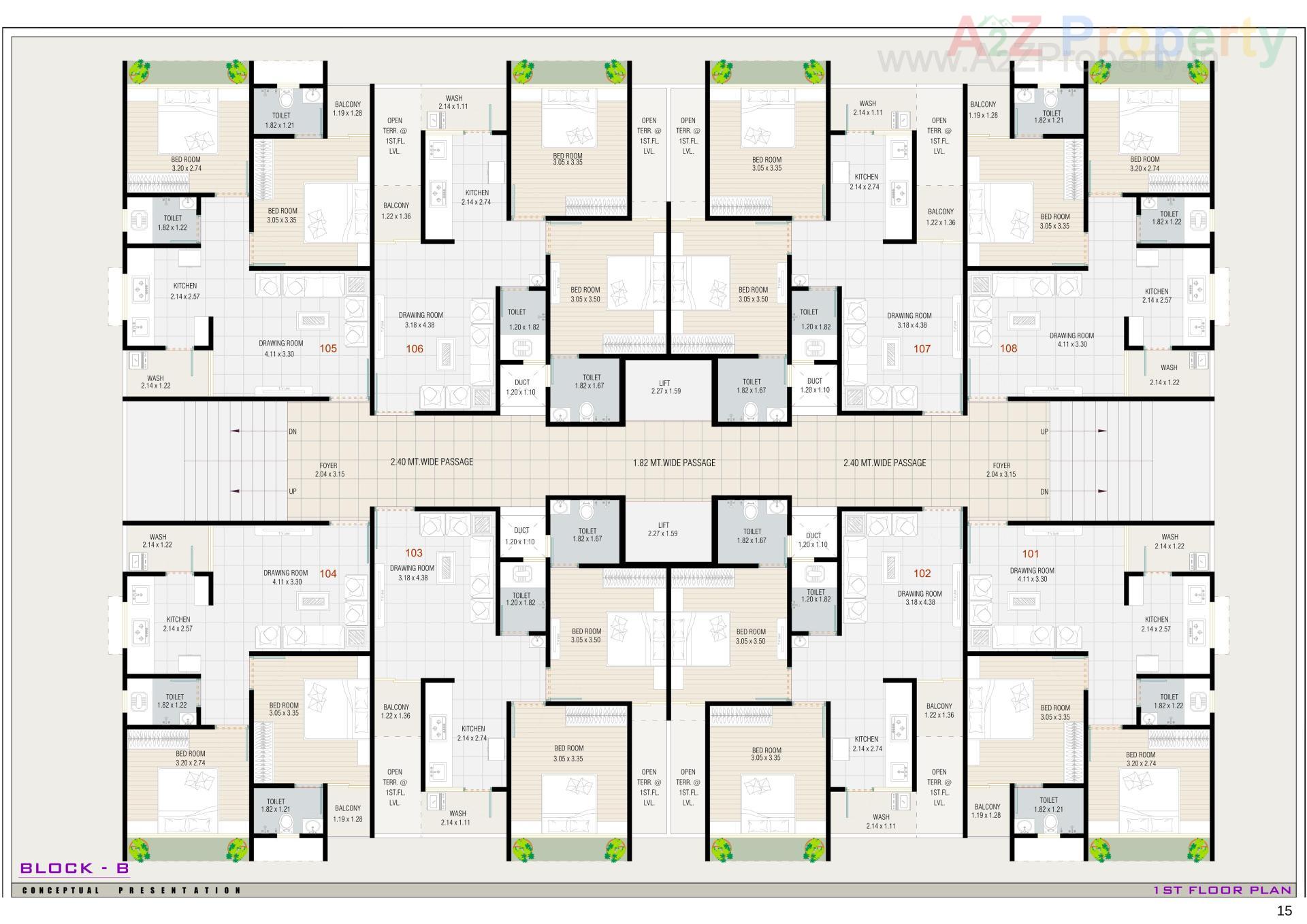 Layout of real estate project Sattvam Icon located at Vinzol, Ahmedabad, Gujarat
