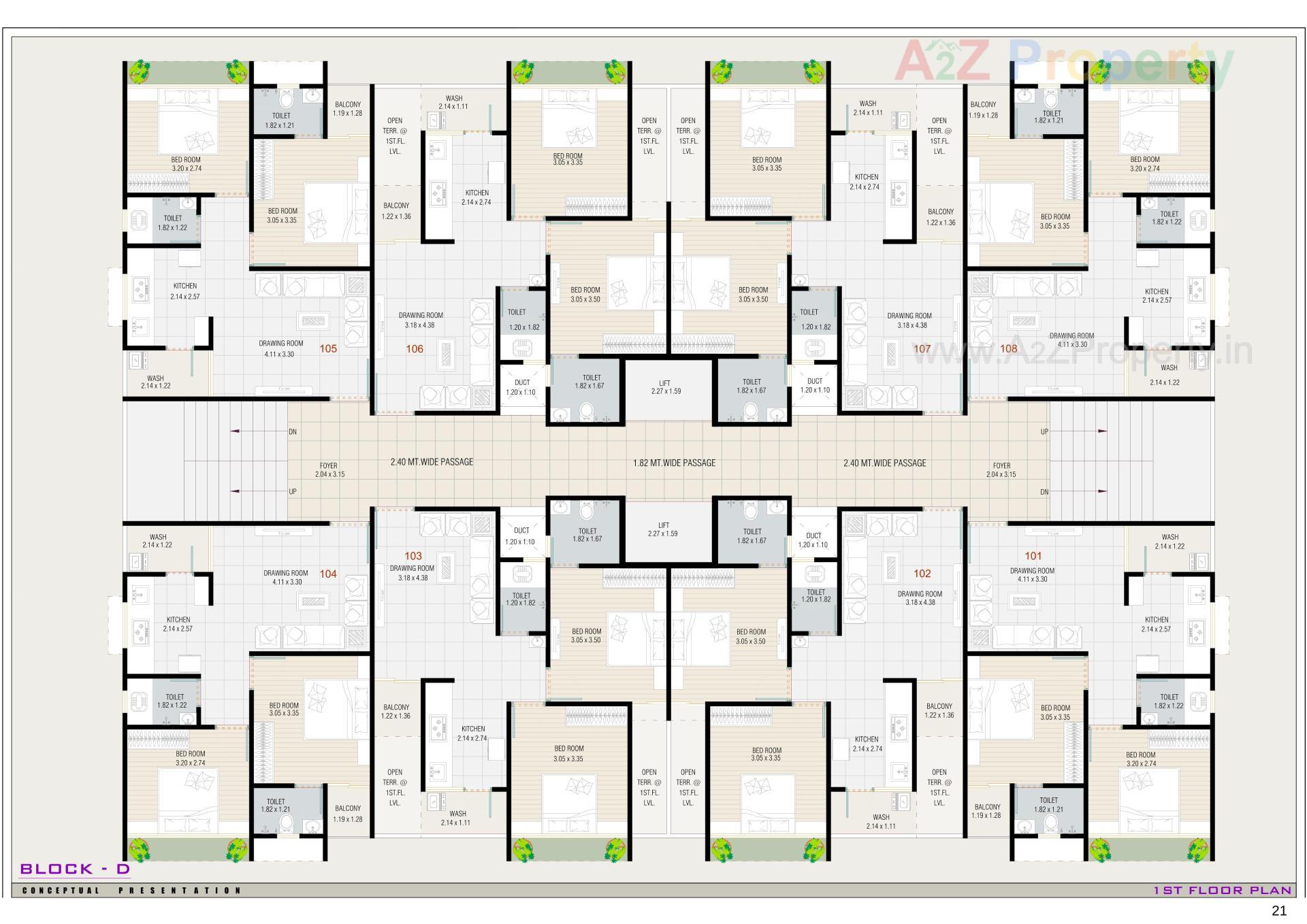 Layout of real estate project Sattvam Icon located at Vinzol, Ahmedabad, Gujarat