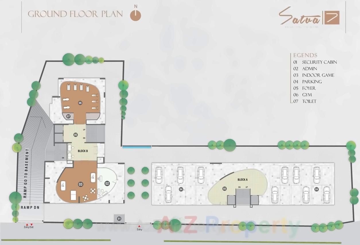 Layout of real estate project Satva located at Dariyapur-kajipur, Ahmedabad, Gujarat