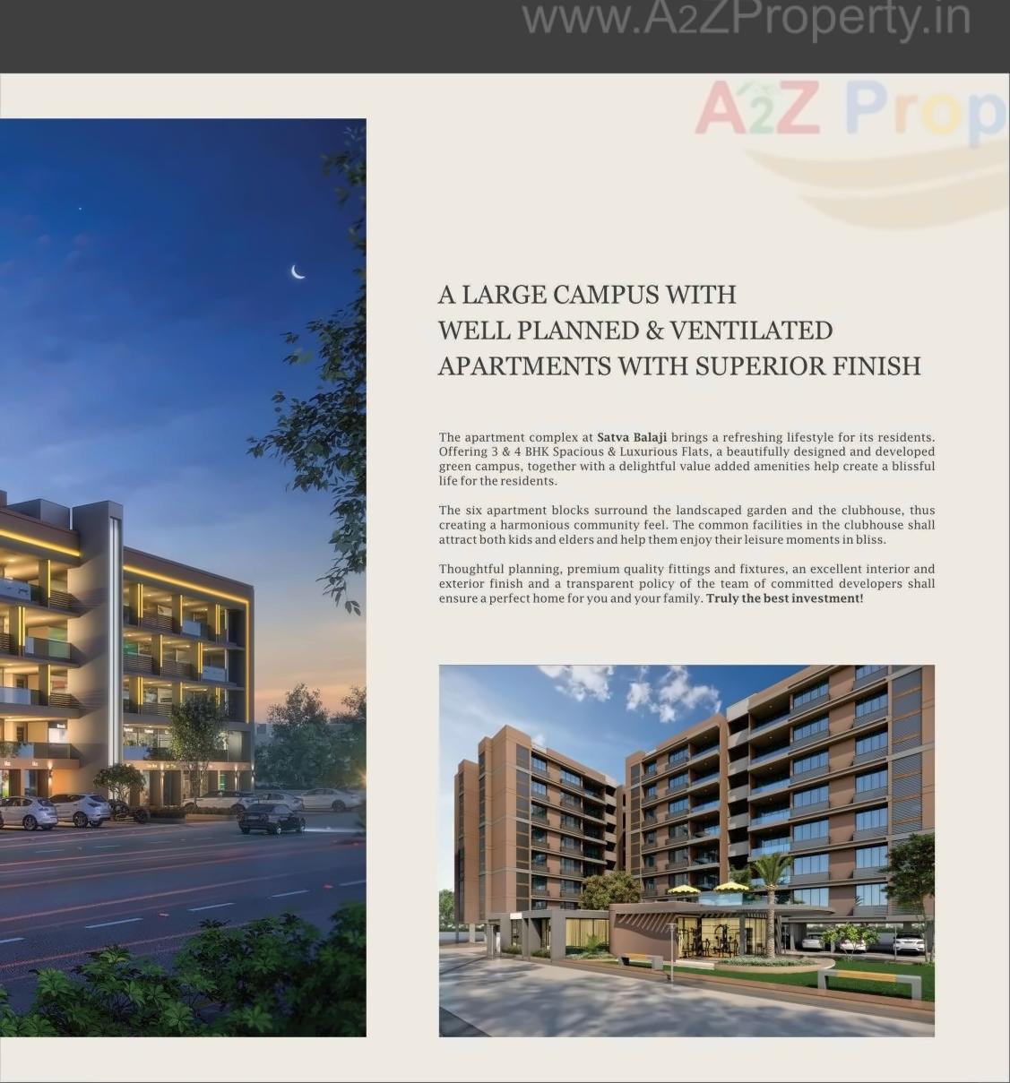 3D Elevation of real estate project Satva Balaji located at Nikol, Ahmedabad, Gujarat