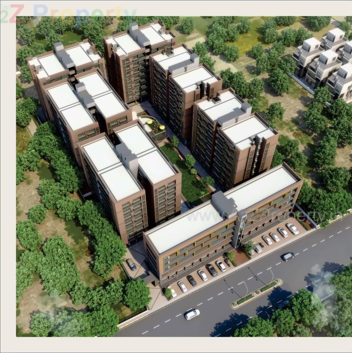 3D Elevation of real estate project Satva Balaji located at Nikol, Ahmedabad, Gujarat