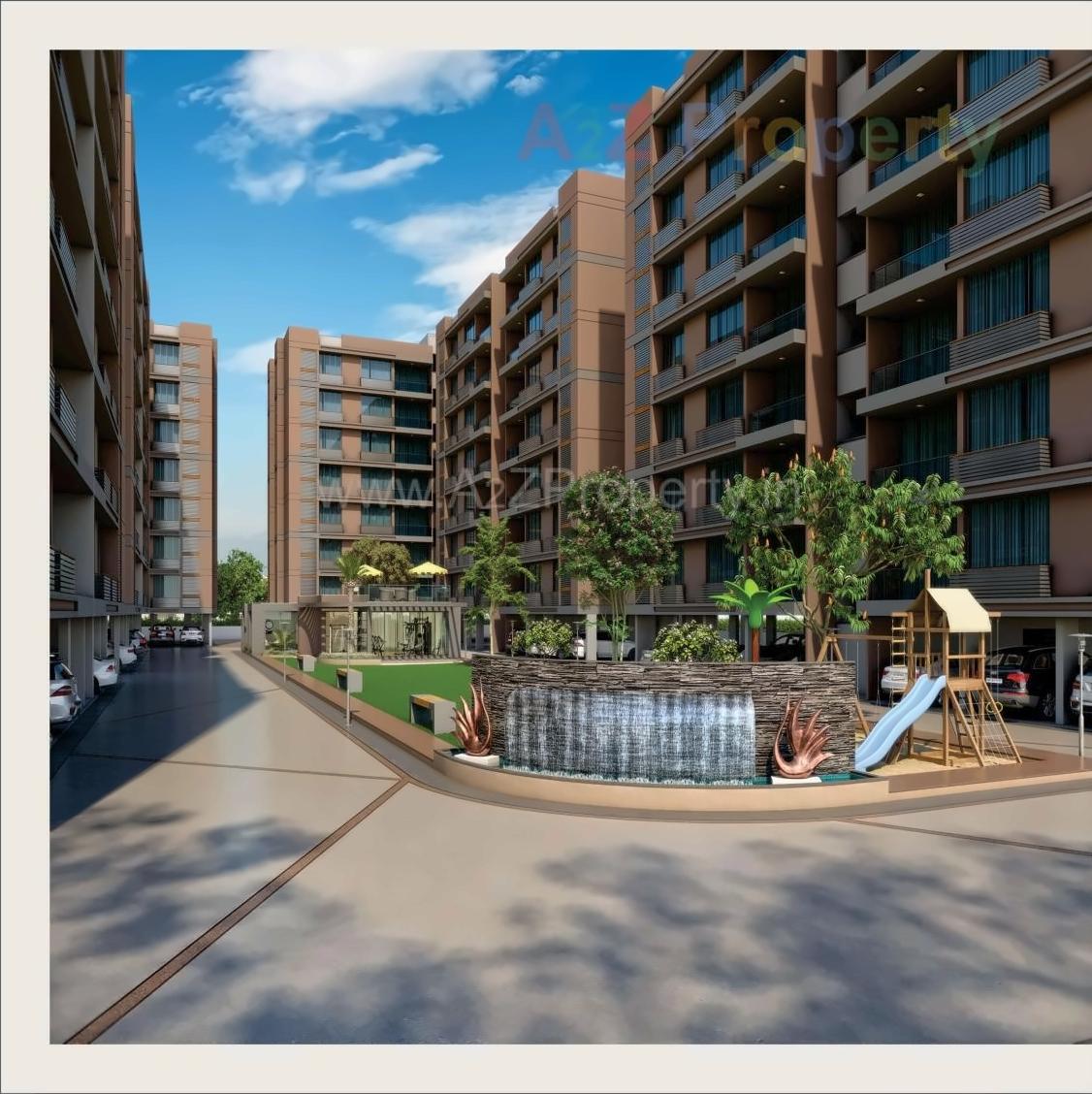 3D Elevation of real estate project Satva Balaji located at Nikol, Ahmedabad, Gujarat