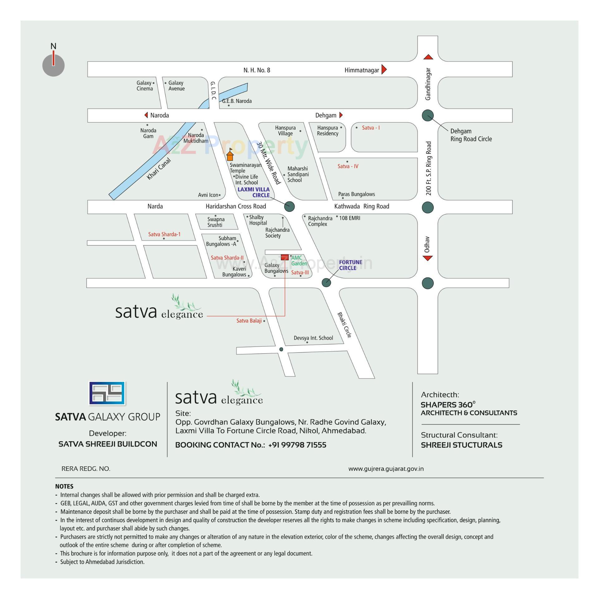  of real estate project Satva Elegance located at Nikol, Ahmedabad, Gujarat