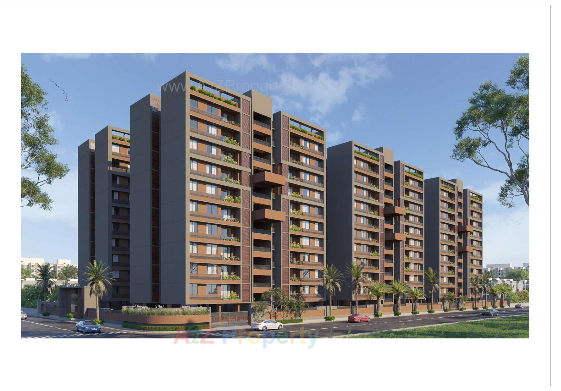 3D Elevation of real estate project Satva Imperia located at Naroda, Ahmedabad, Gujarat