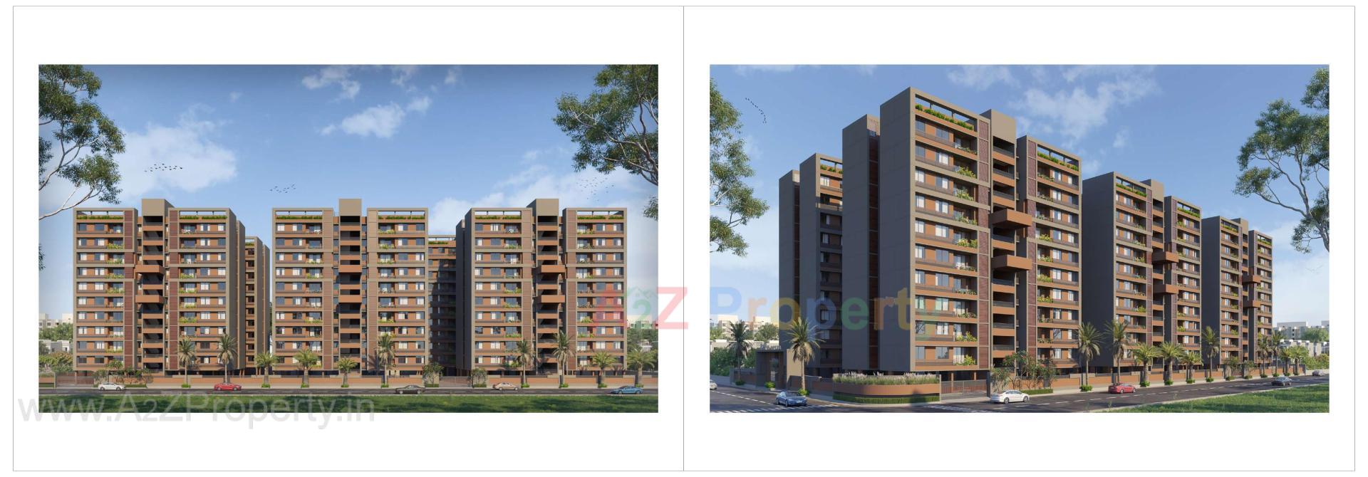 3D Elevation of real estate project Satva Imperia located at Naroda, Ahmedabad, Gujarat