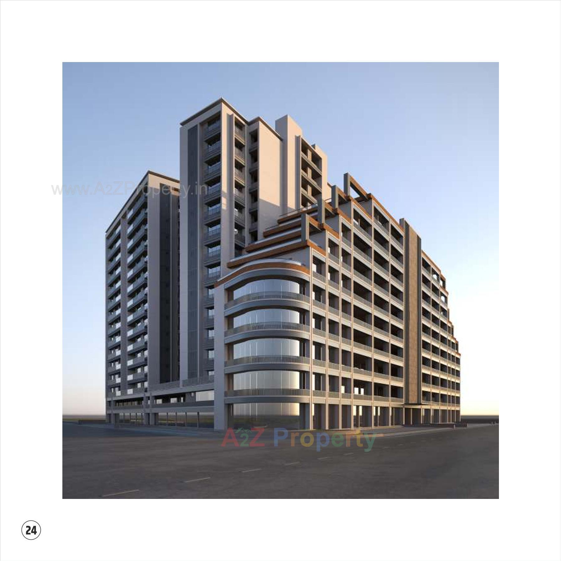 3D Elevation of real estate project Satva Prime located at Vastral, Ahmedabad, Gujarat