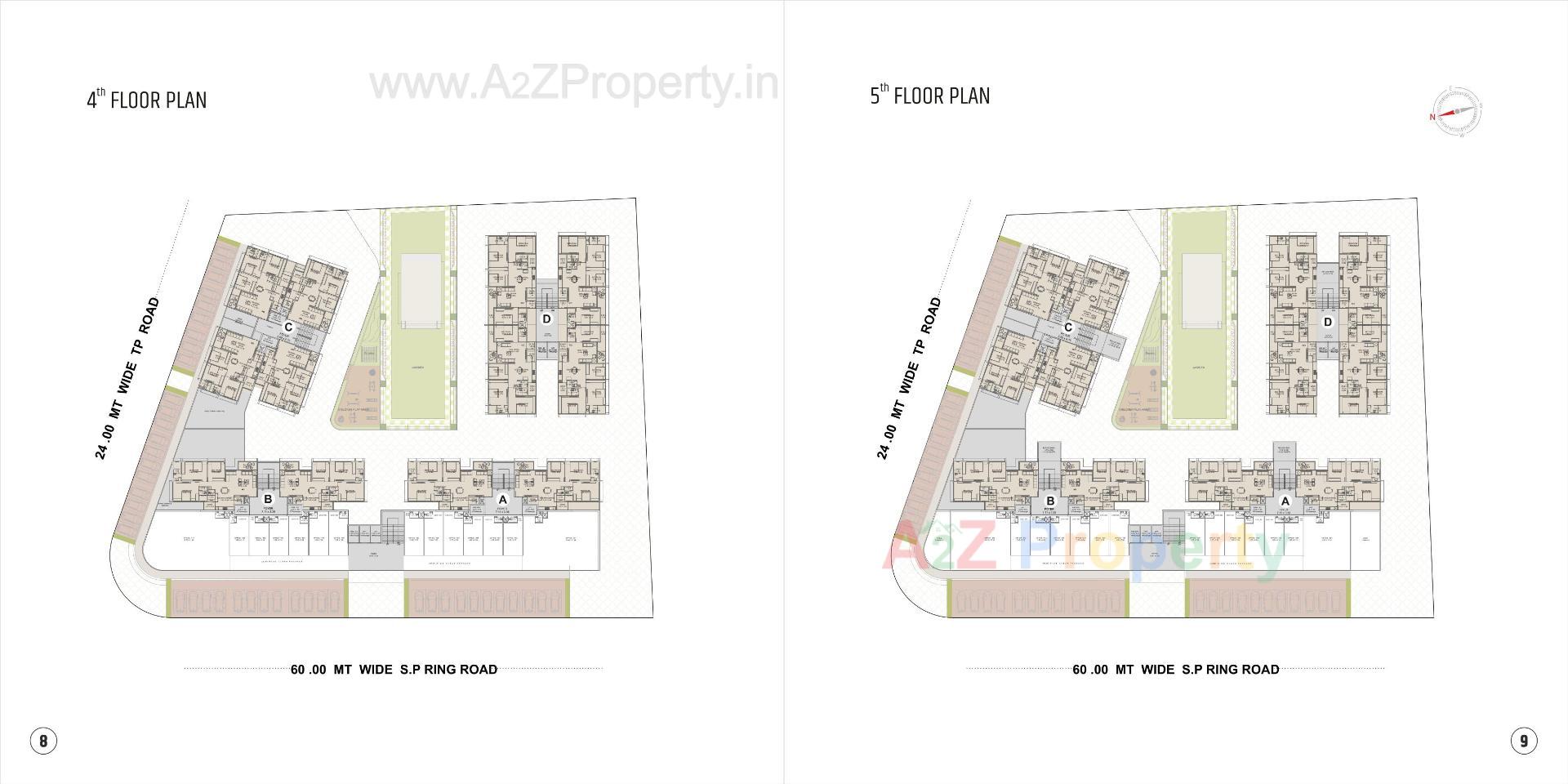 Layout of real estate project Satva Prime located at Vastral, Ahmedabad, Gujarat