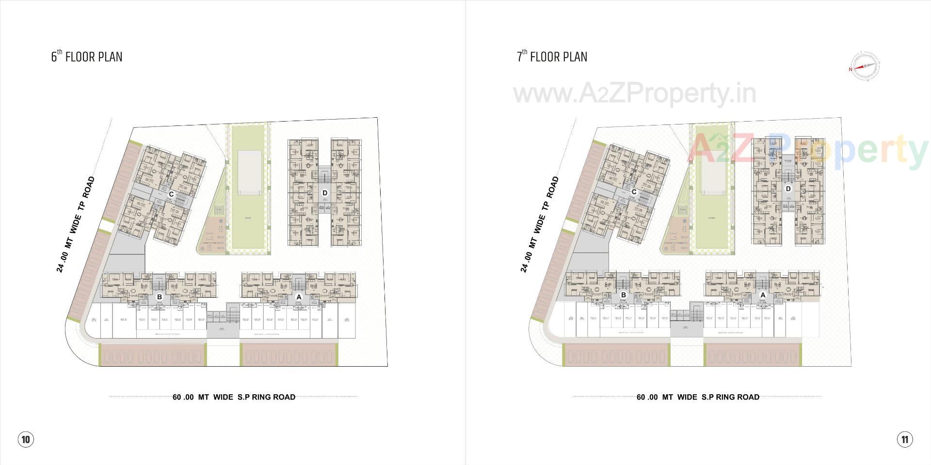 Layout of real estate project Satva Prime located at Vastral, Ahmedabad, Gujarat