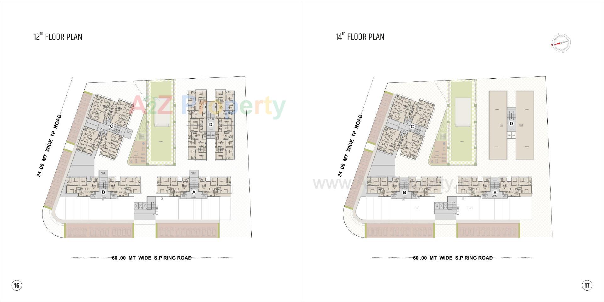 Layout of real estate project Satva Prime located at Vastral, Ahmedabad, Gujarat