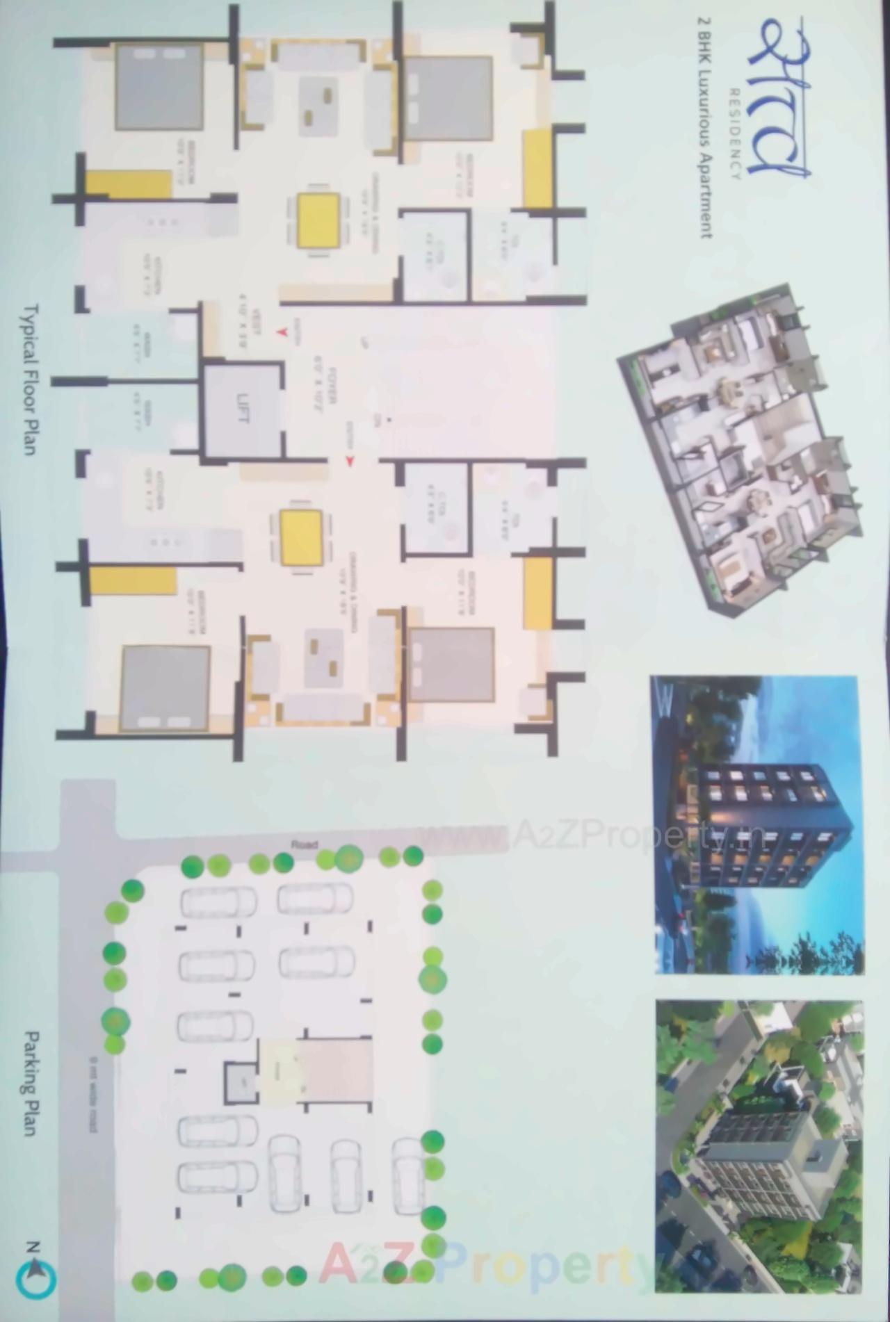 Layout of real estate project Satva Residency located at Rajpur-hirpur, Ahmedabad, Gujarat