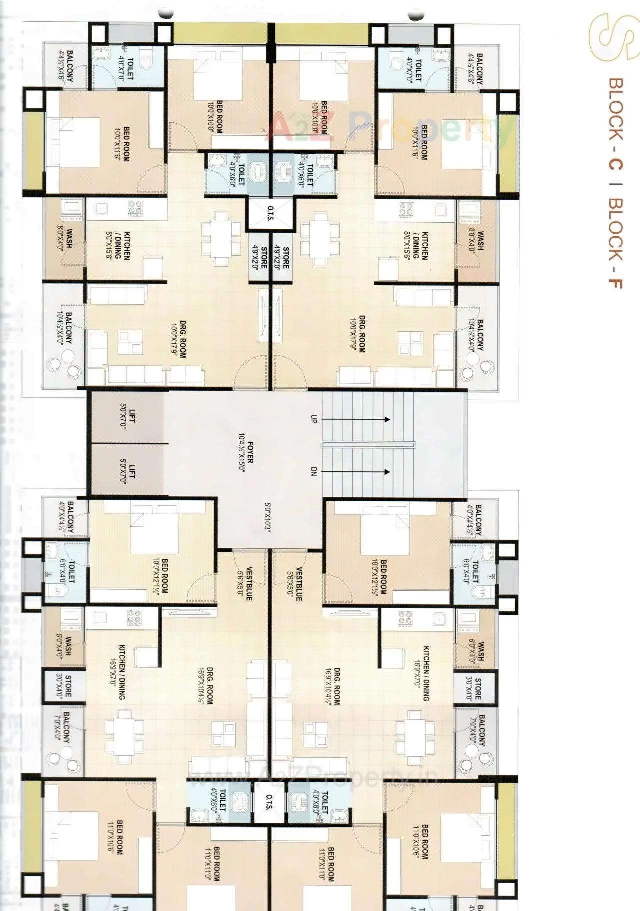 Layout of real estate project Satva Shiv Elegance located at Nikol, Ahmedabad, Gujarat