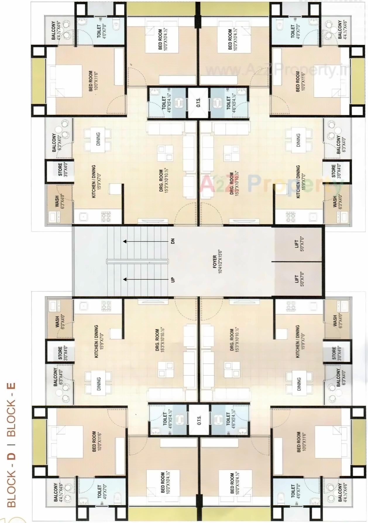 Layout of real estate project Satva Shiv Elegance located at Nikol, Ahmedabad, Gujarat