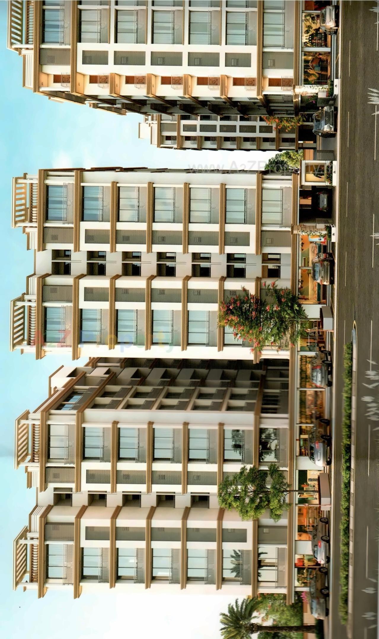 3D Elevation of real estate project Satva Shiv Elegance located at Nikol, Ahmedabad, Gujarat